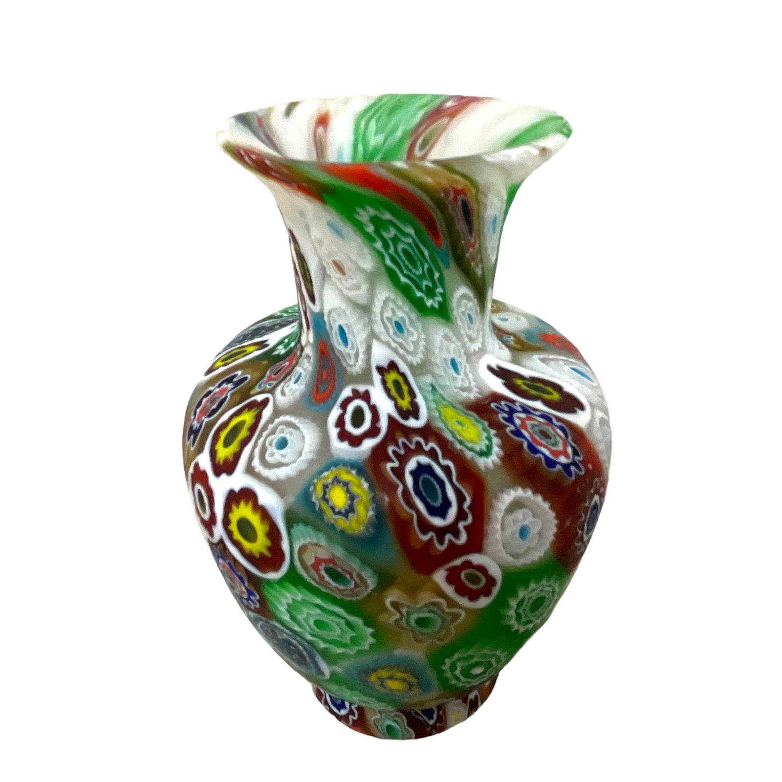 Millefiori Glass Vase, Italy (1 of 5)