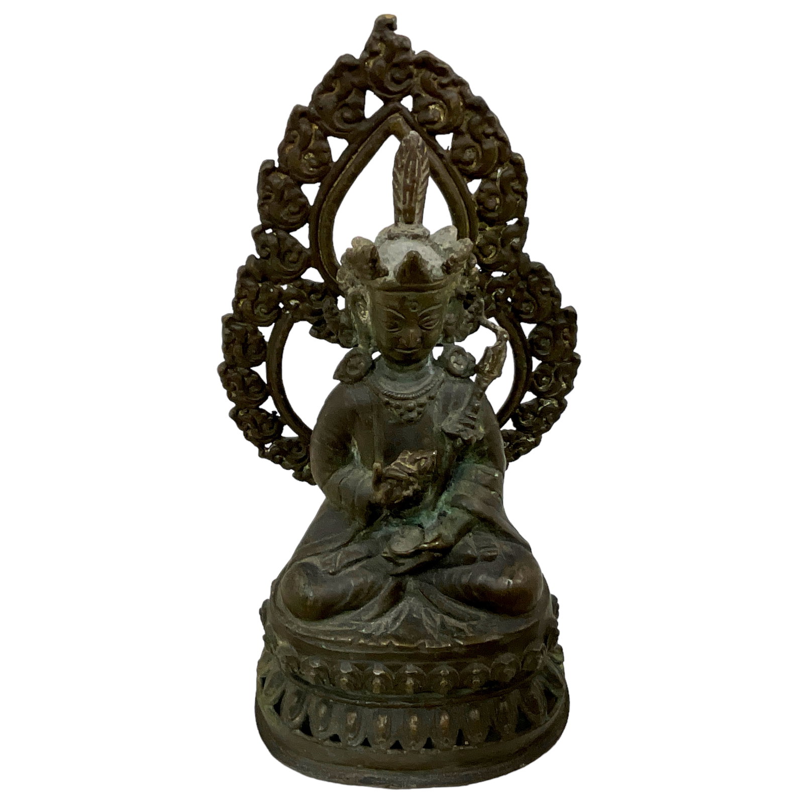 Bronze Tibetan Buddha Statue (1 of 5)