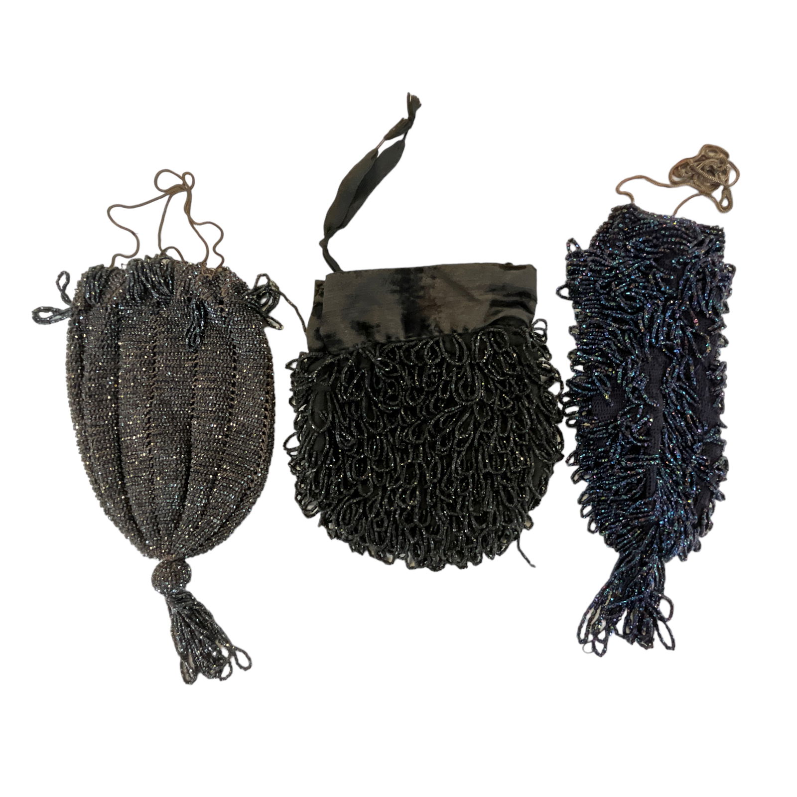 Beaded Purses, Drawstring or Reticule-style, Lot of 3 (1 of 4)