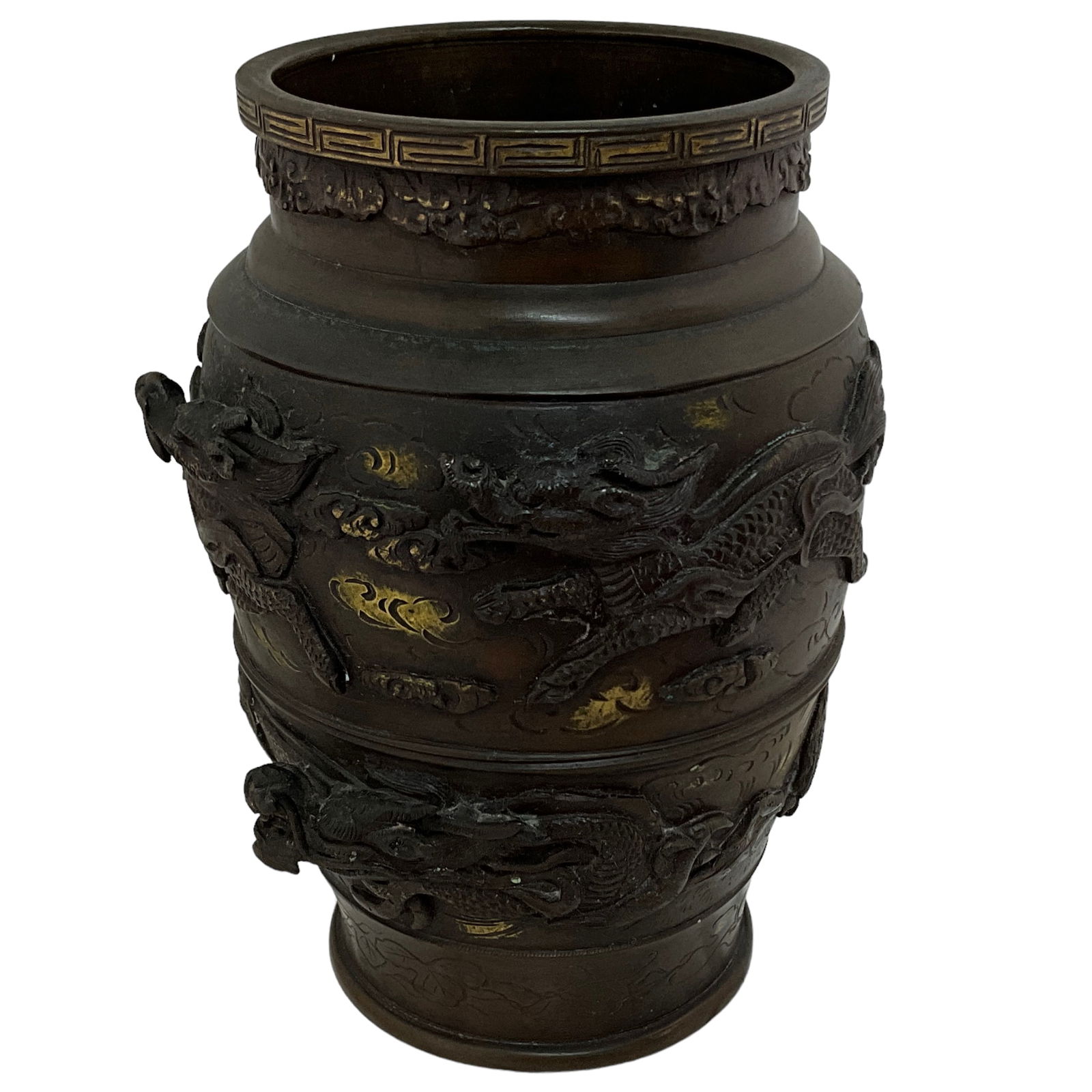 Bronze Vase, Dragon Motif (1 of 3)