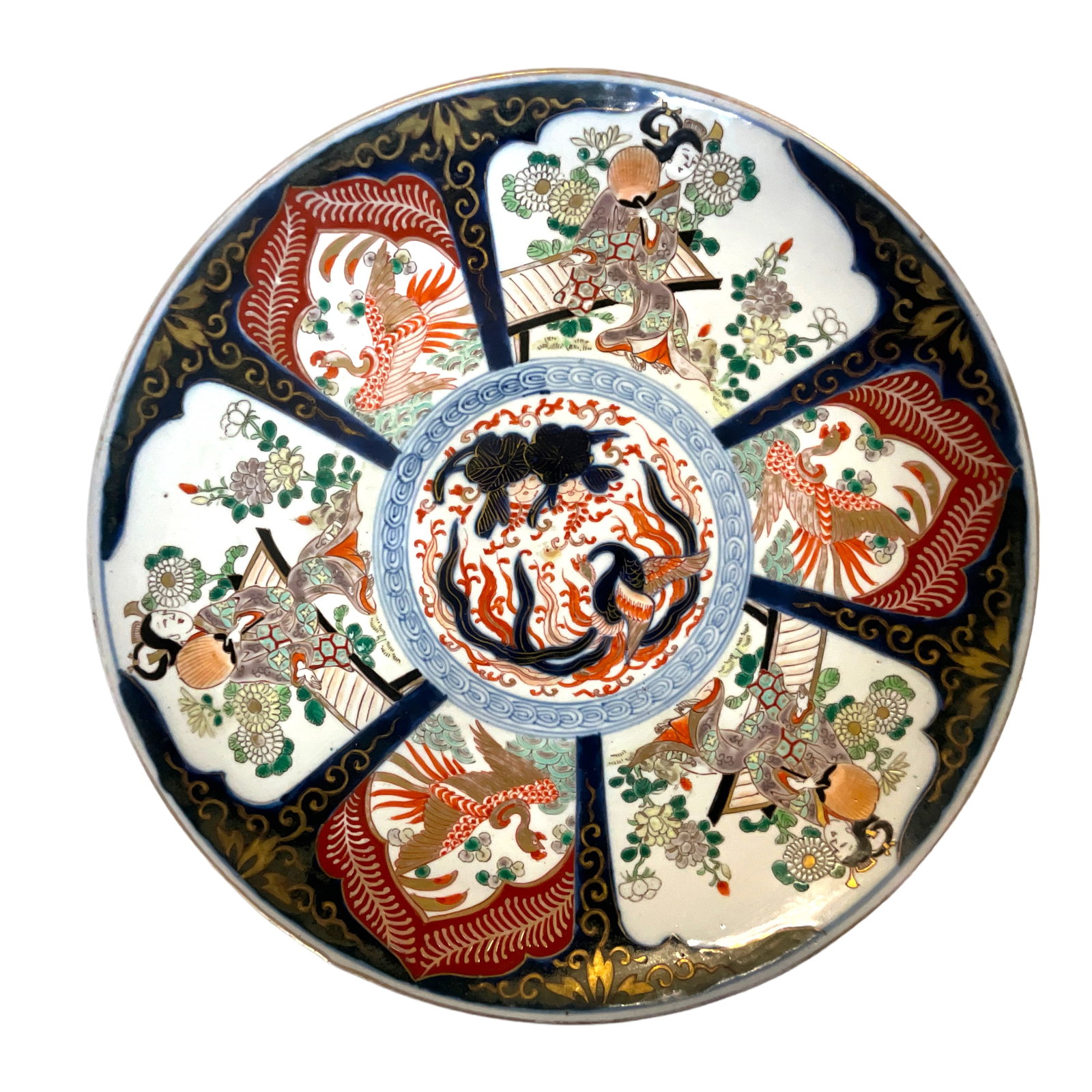Imari Charger: Circa 1930's Imari Plate. Approx. 16" diameter