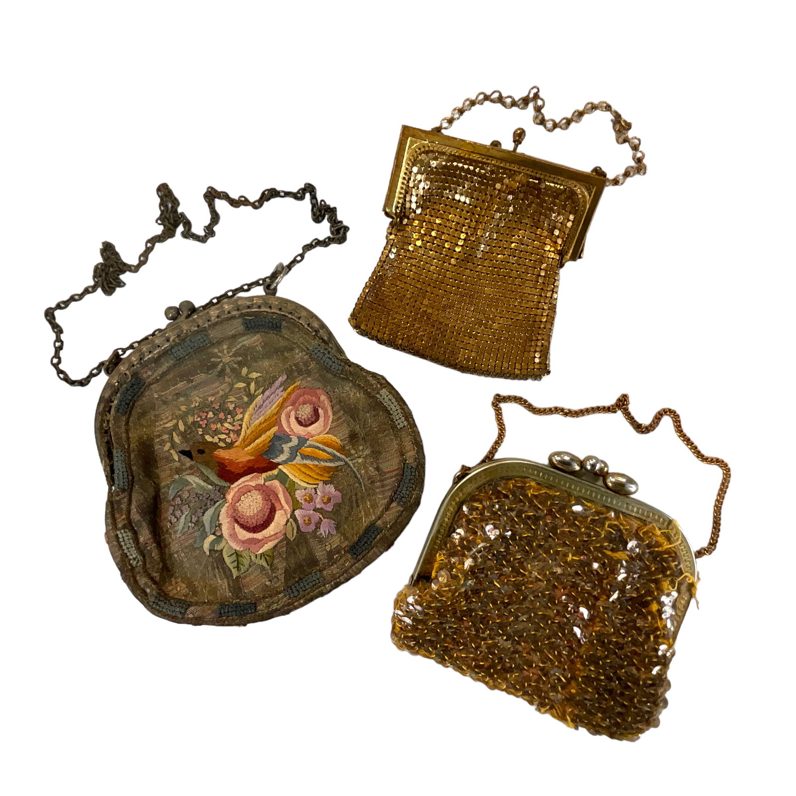 Beaded and Embroidered purses, Lot of 3 (1 of 8)