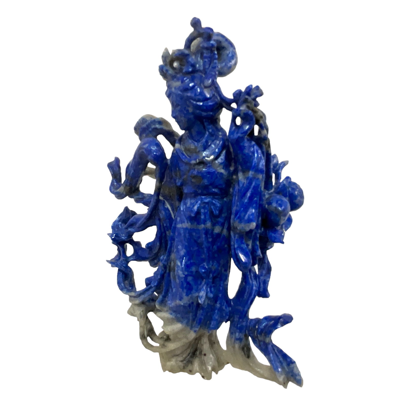 Chinese Lazuli, Lapis-style Figural Carving (1 of 4)