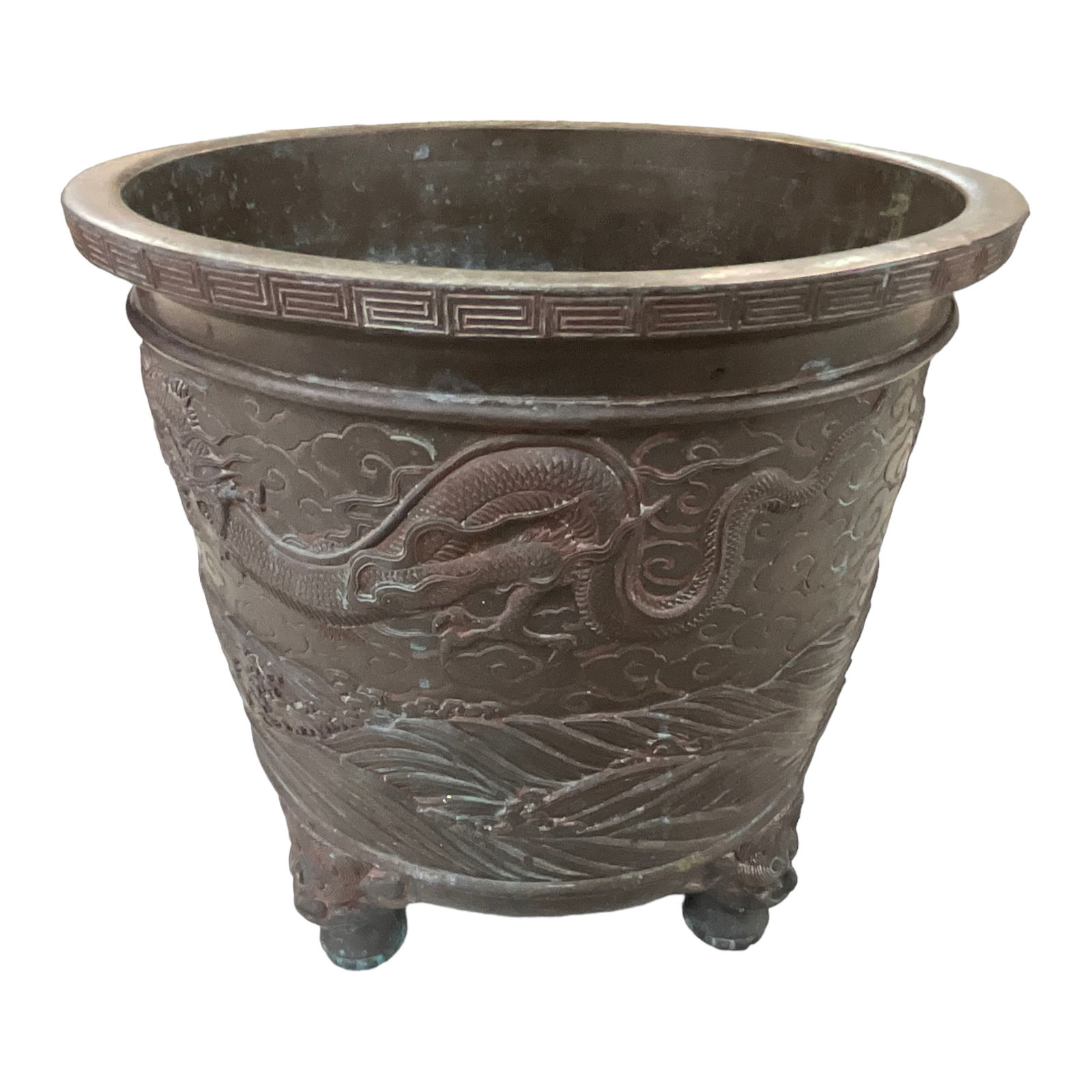 Heavy Japanese Bronze Urn (1 of 4)
