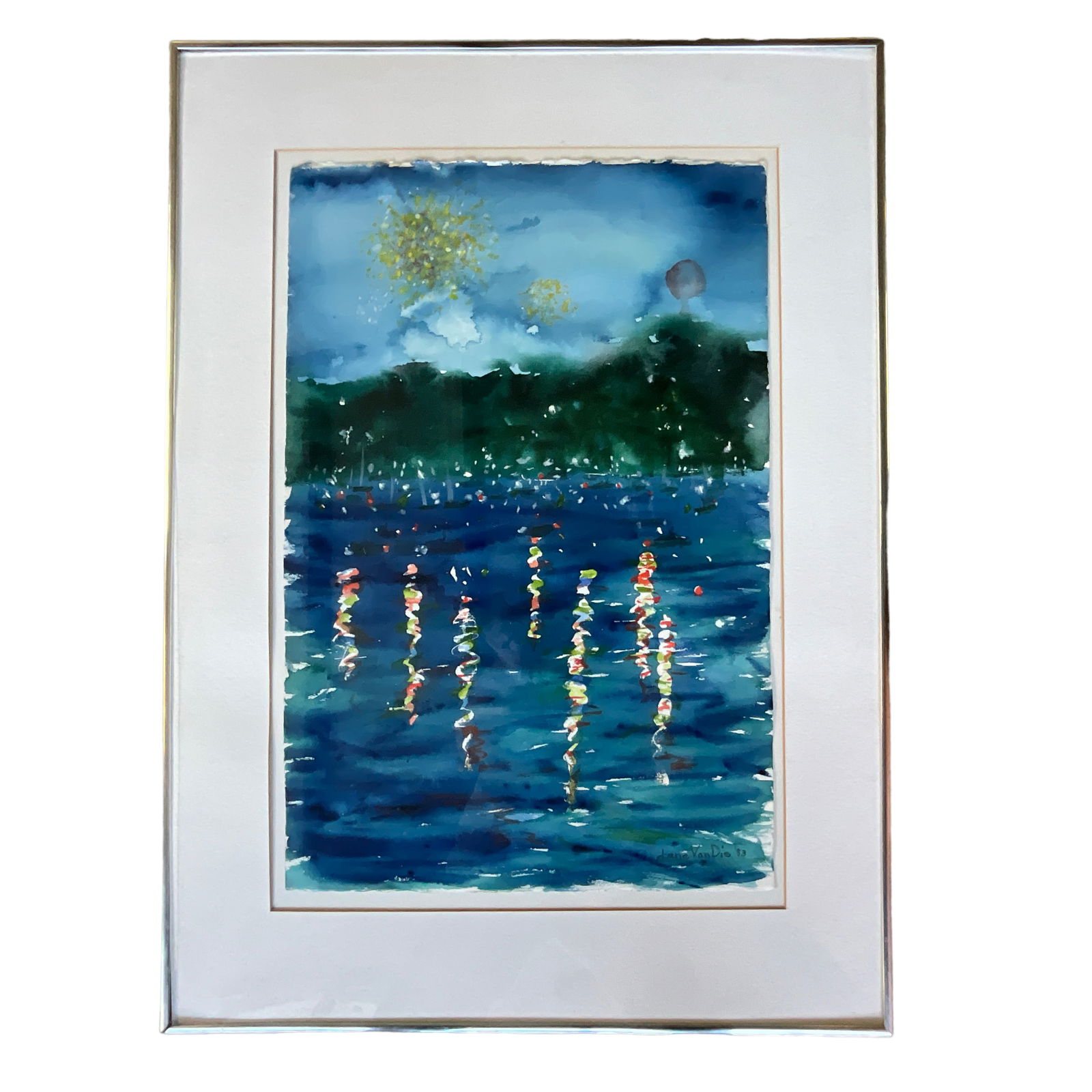 "Venetian Night" Watercolor by Jane Van Dis- Saugatuck (1 of 6)