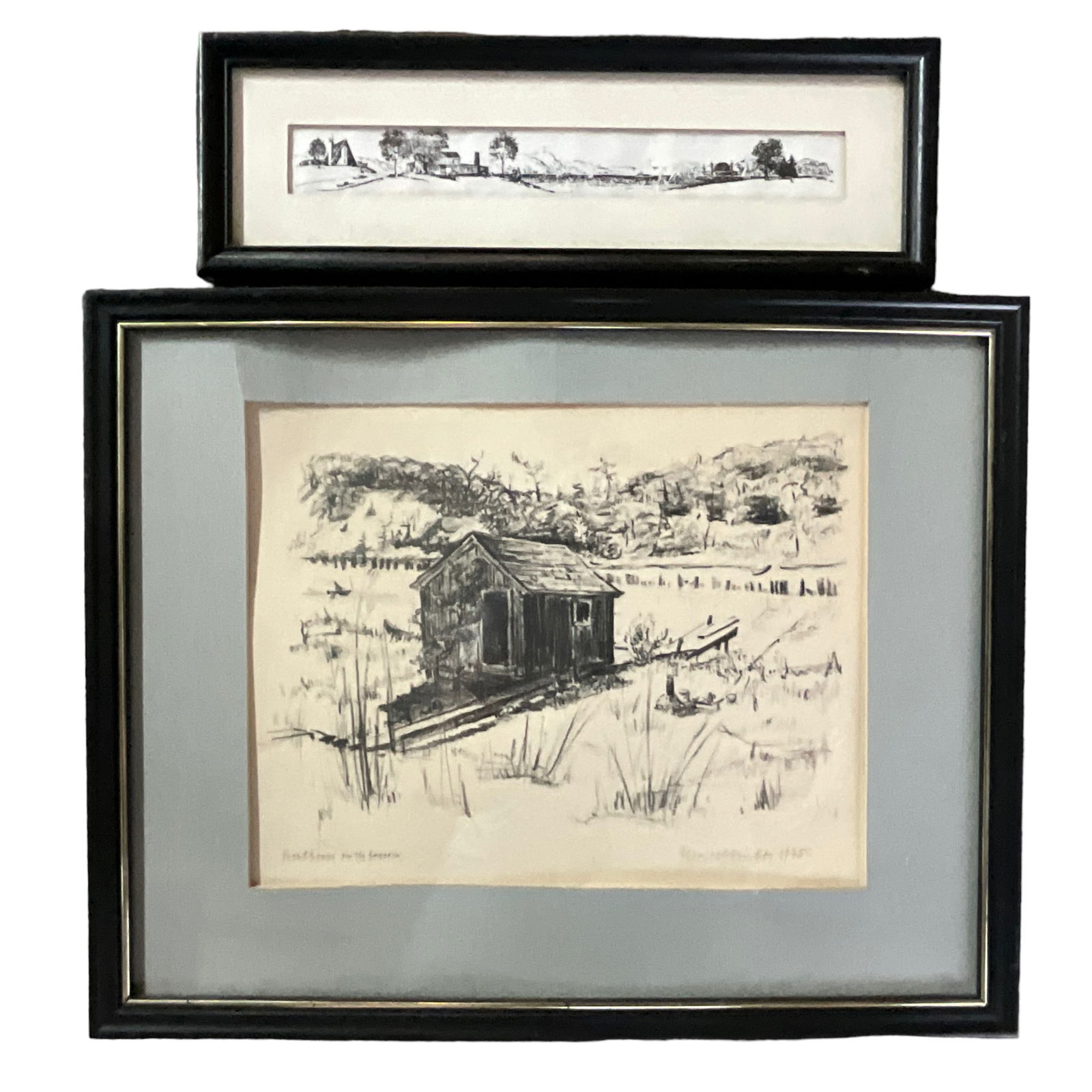 "Boathouse on the Lagoon" Lithograph by Elsa Ulbricht- Saugatuck, MI (1 of 10)