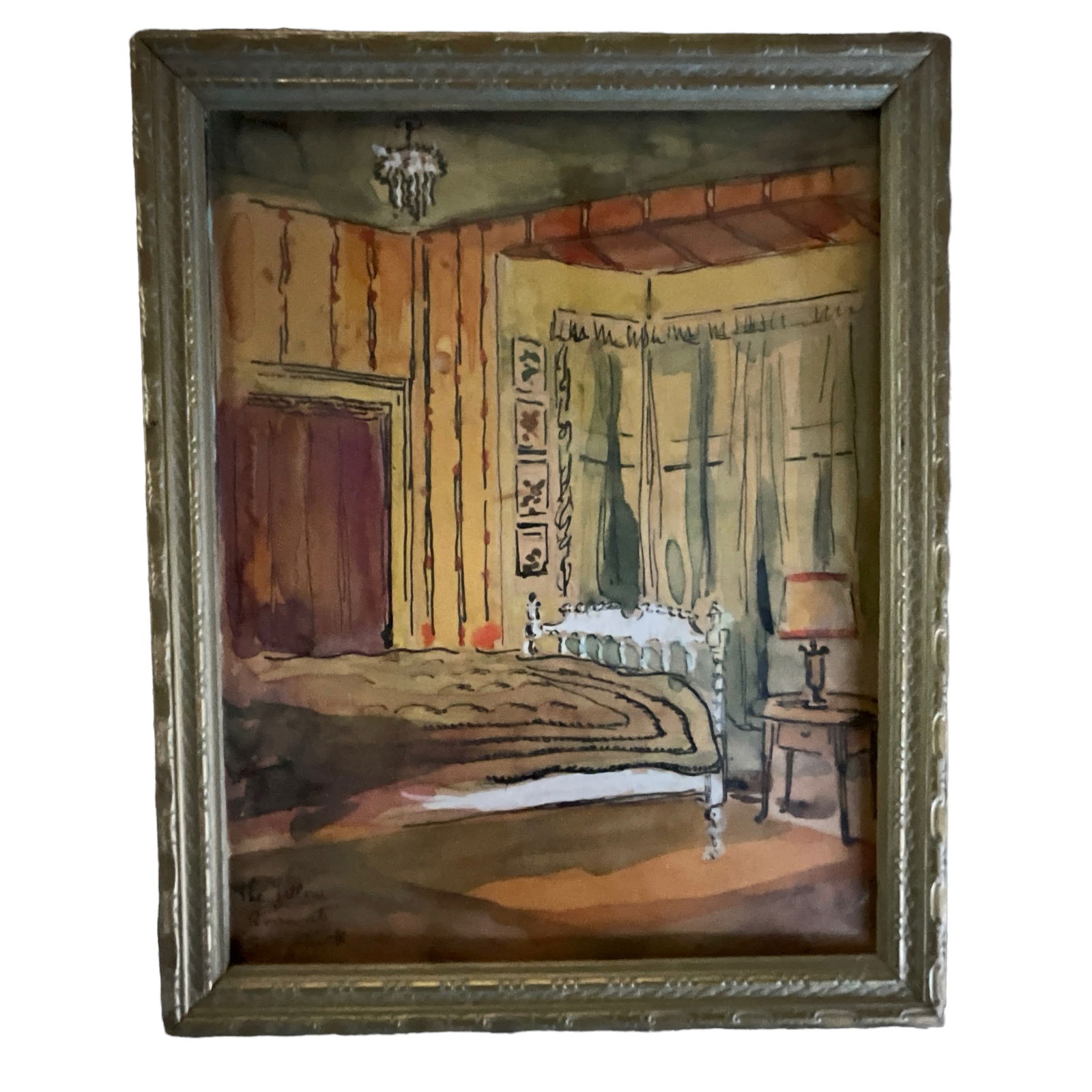 "The Yellow Room at Saugatuck" Watercolor (1 of 5)