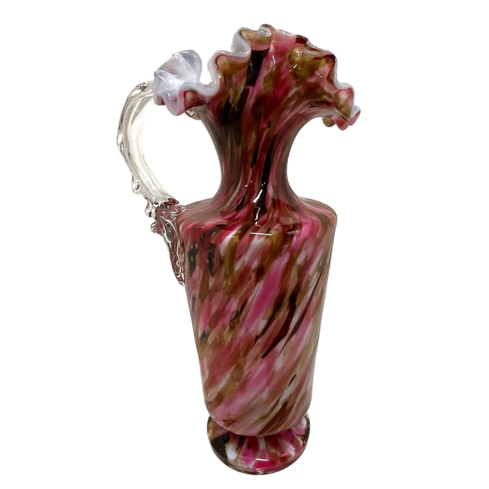 Fenton Art Glass Spatterware Pitcher (1 of 6)