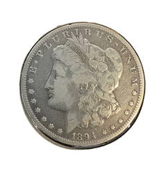 1894-O US Morgan Silver Dollar, Grade VG