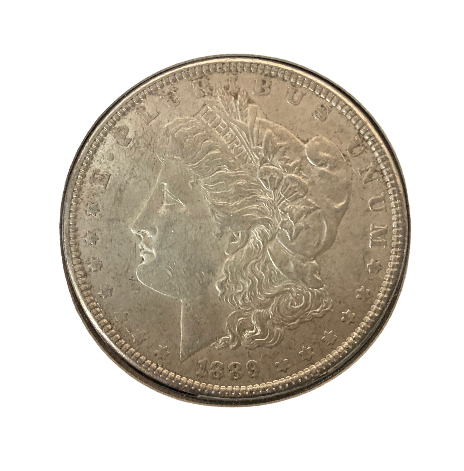 1889 US Morgan Silver Dollar, Grade F (1 of 2)