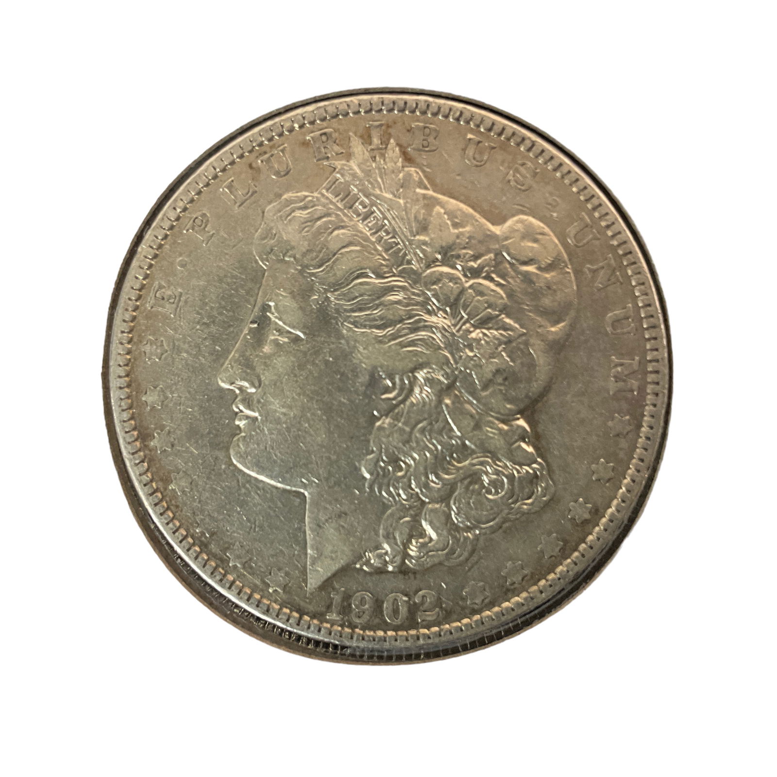 1902 US Morgan Silver Dollar, Grade VF (1 of 2)