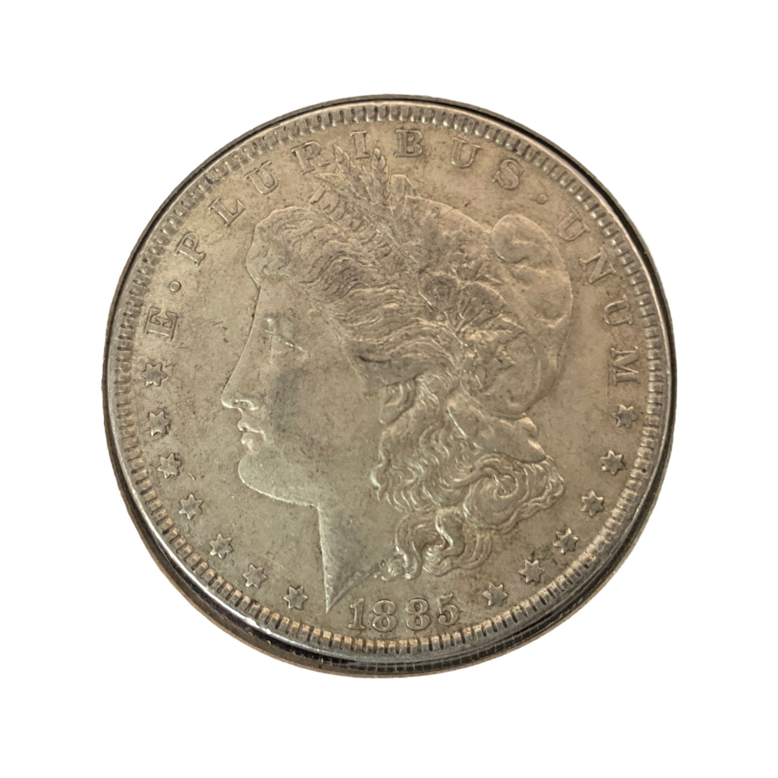 1885 US Morgan Silver Dollar, Grade VF (1 of 2)
