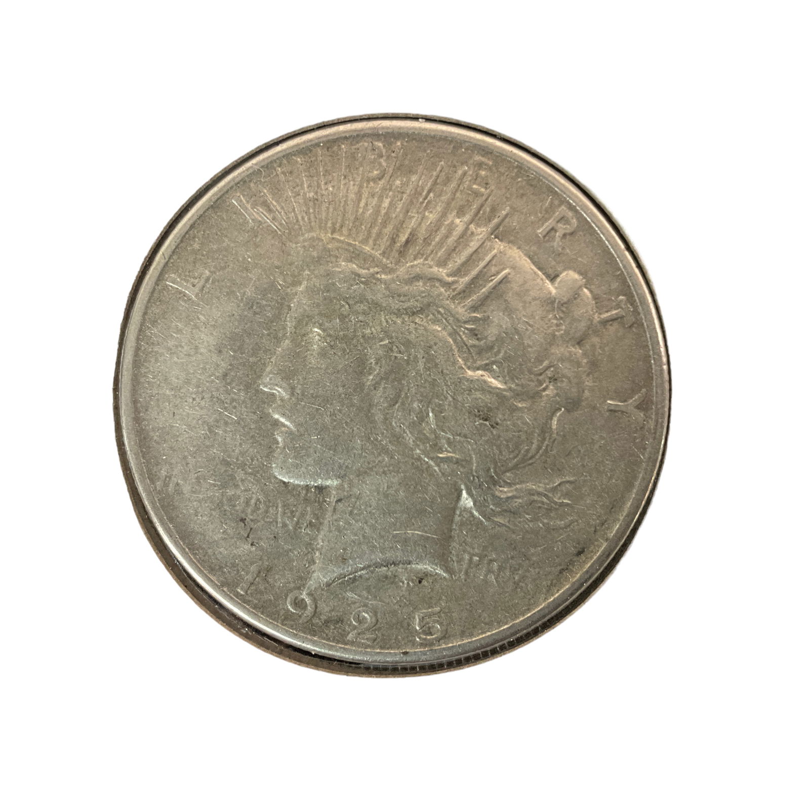 1925 US Peace Silver Dollar, Grade VF (1 of 2)