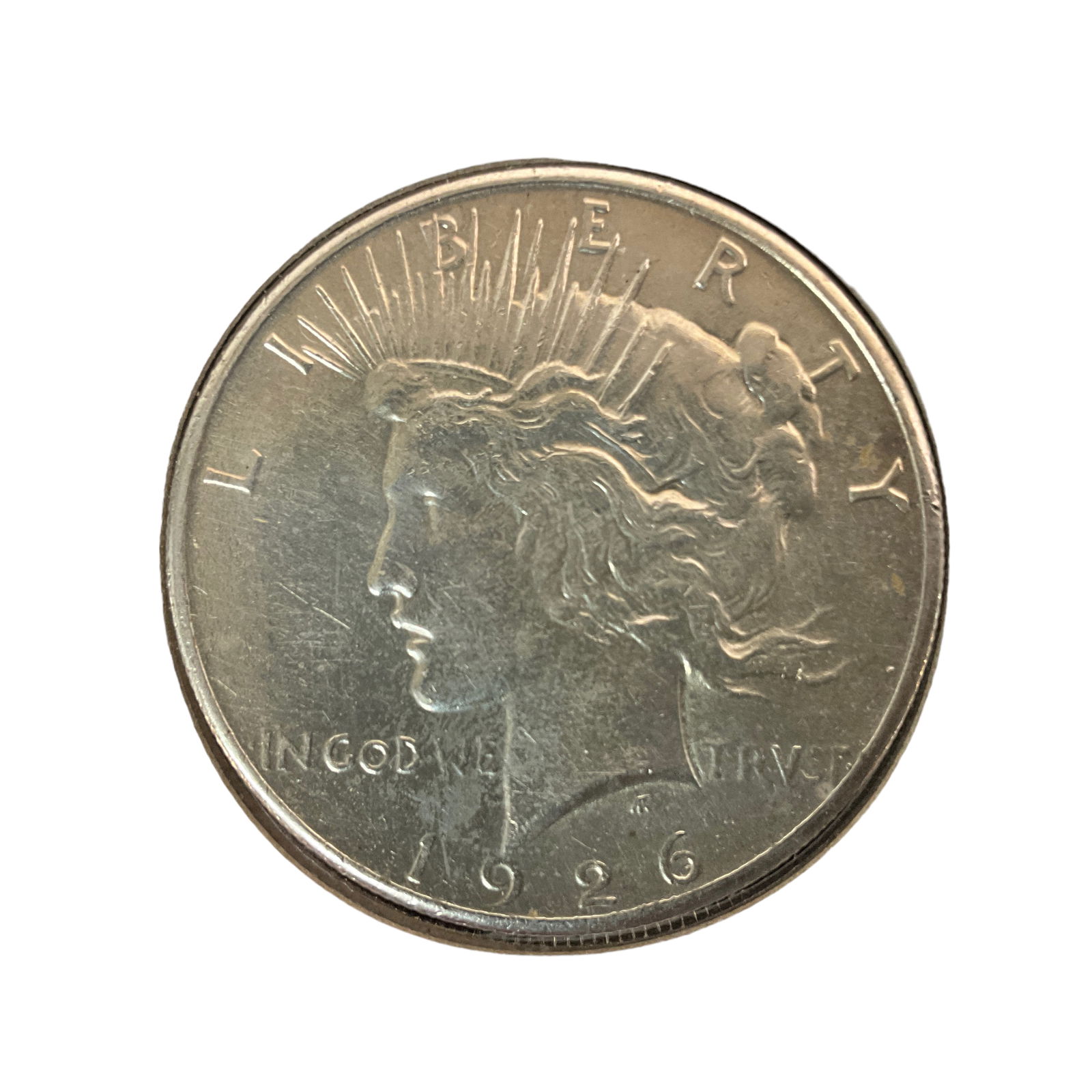 1926 US Peace Silver Dollar, Grade AU (1 of 2)