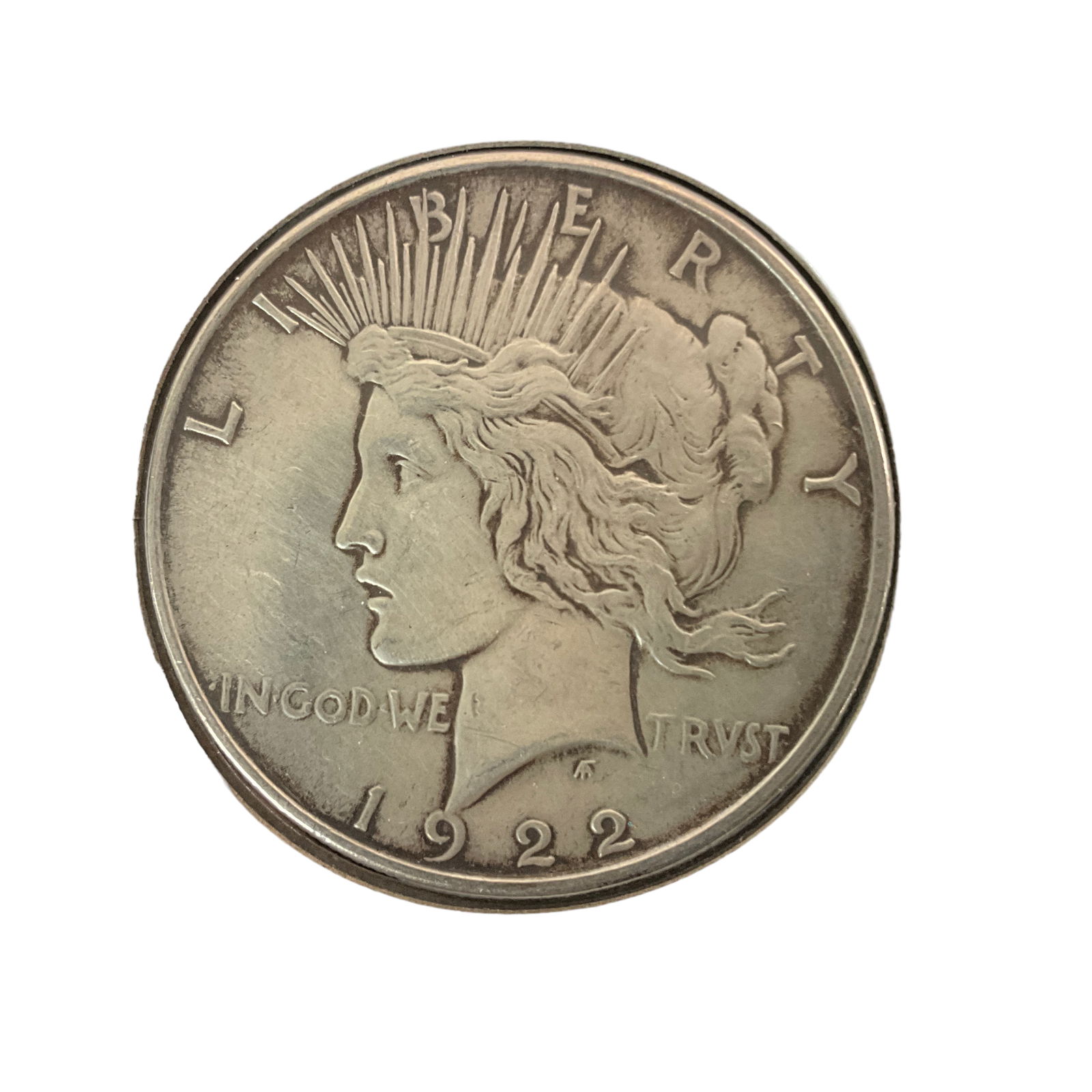 1922 US Peace Silver Dollar, Grade XF (1 of 2)