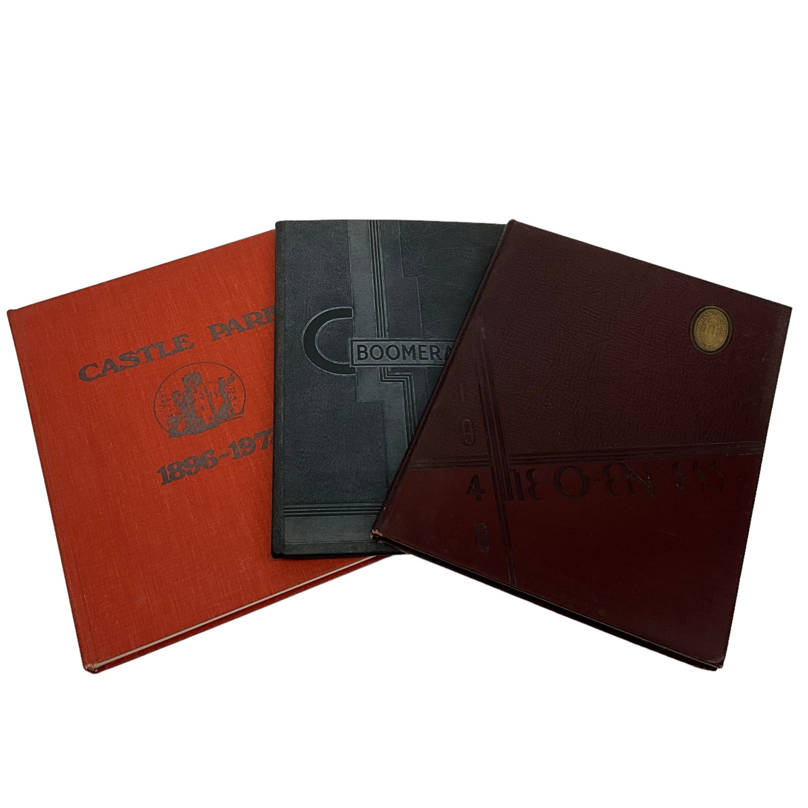 1937 Holland High School, 1940 Oneonta State Yearbook, Castle Park History, Lot of 3: Holland High School 1937, Oneonta State 1940, Castle Park 1896-1973 (total of 3 books)