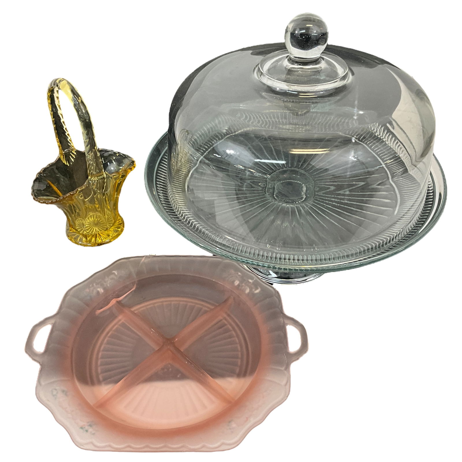 Glass Item Assortment, Lot of 3 (1 of 8)