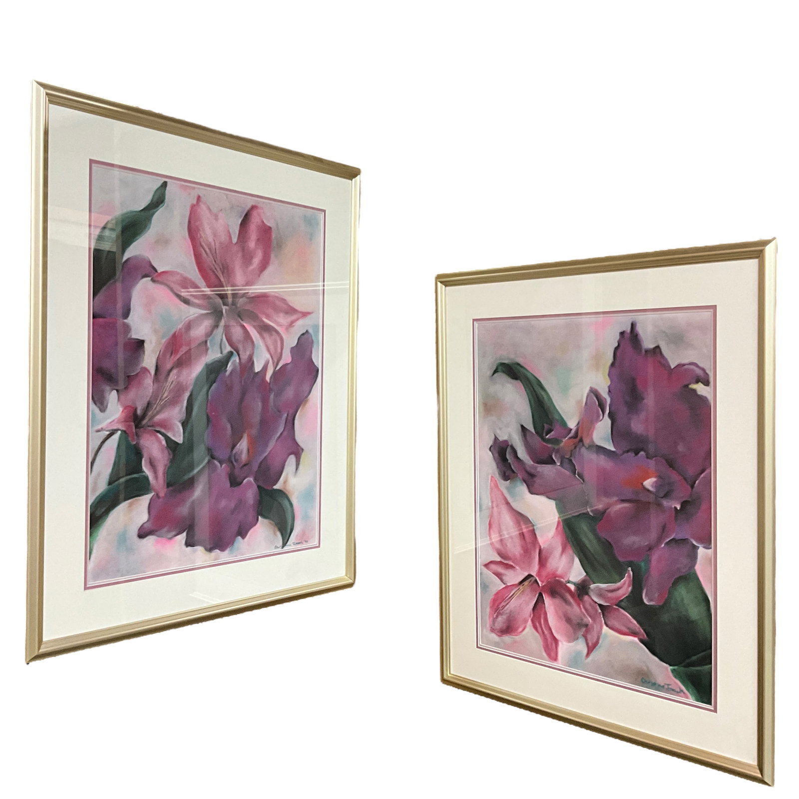 Framed Lily Prints, Lot of 2 (1 of 4)