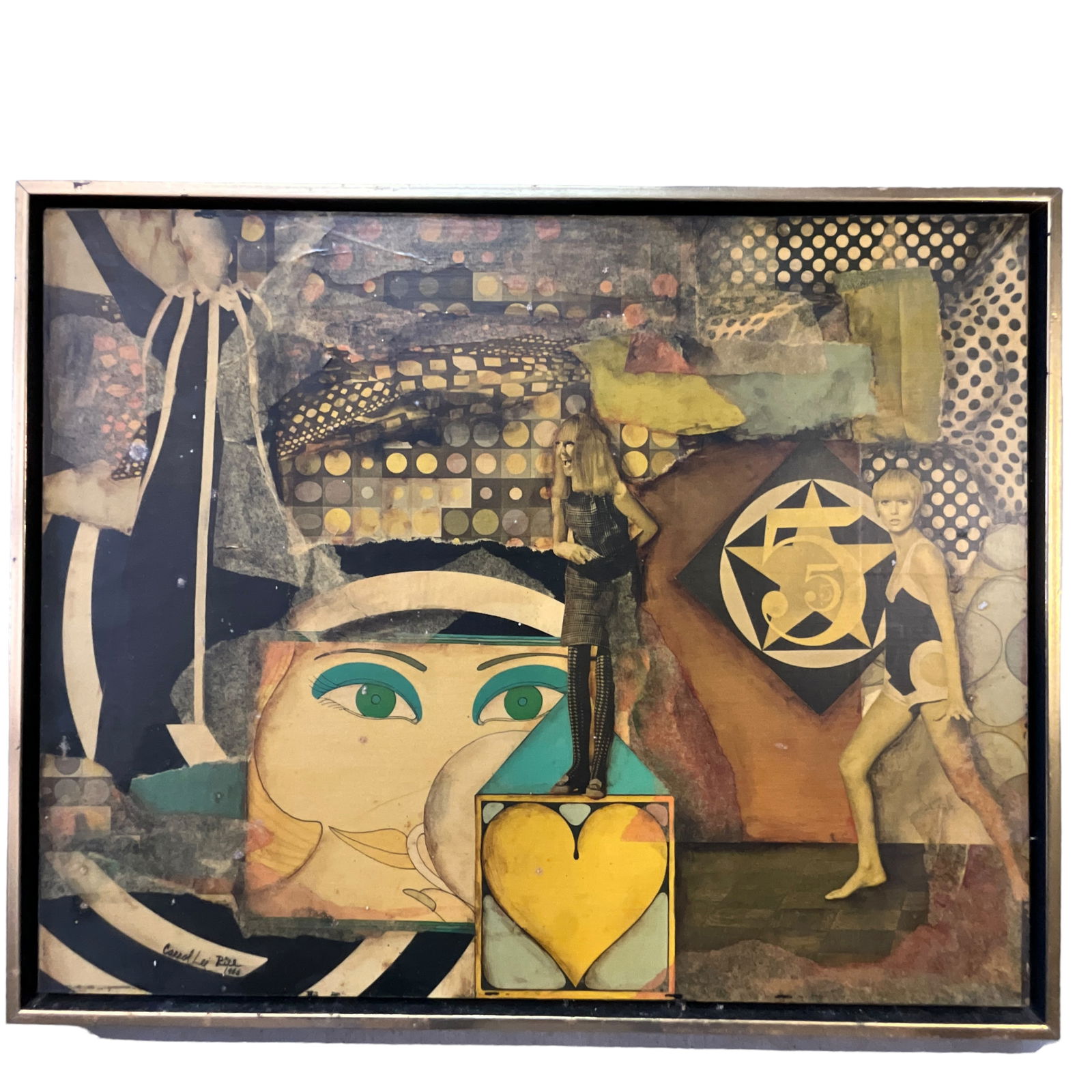 Paper collage by Carrol Lee Rice, Toledo, OH (1 of 3)