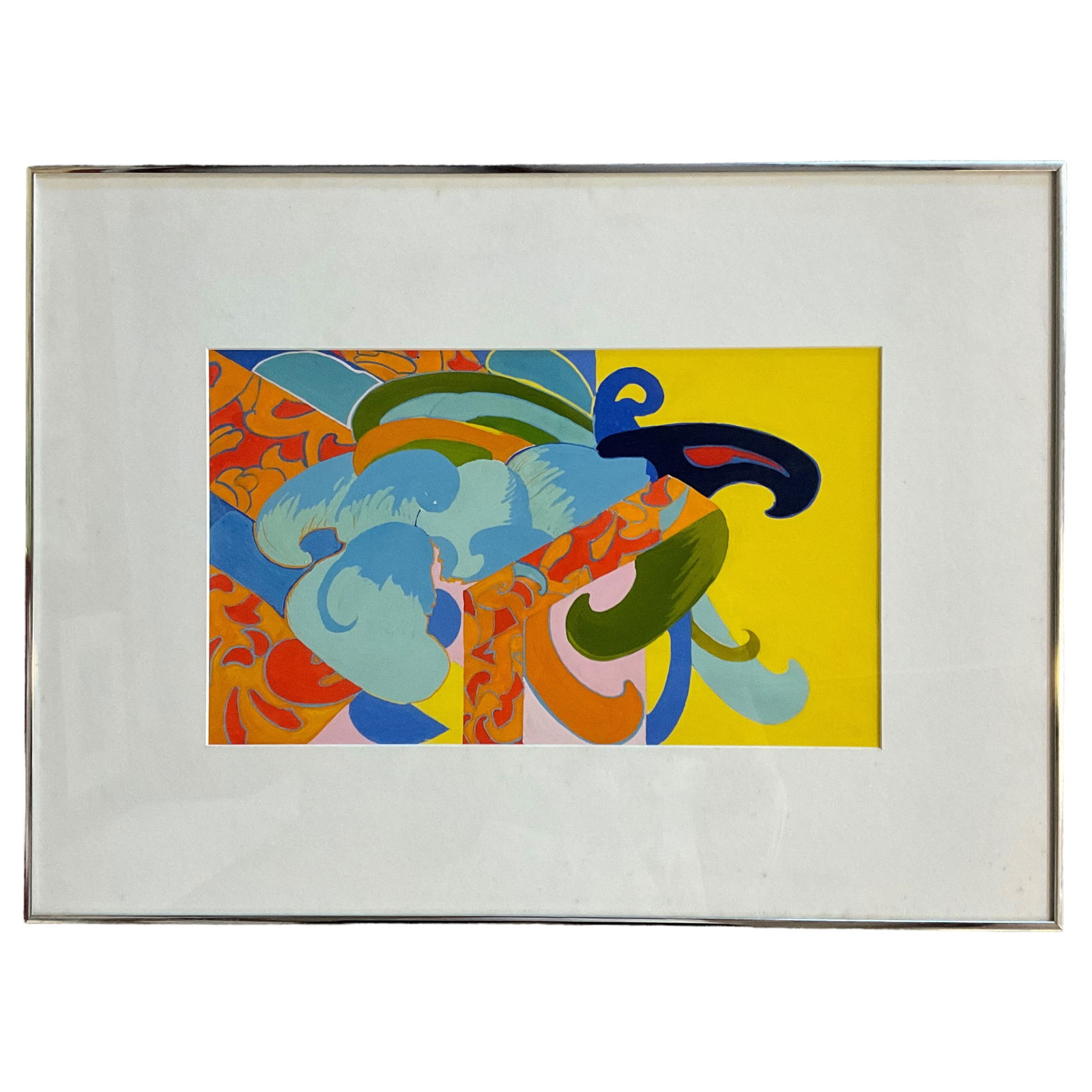 Abstract forms gouache on paper (1 of 3)