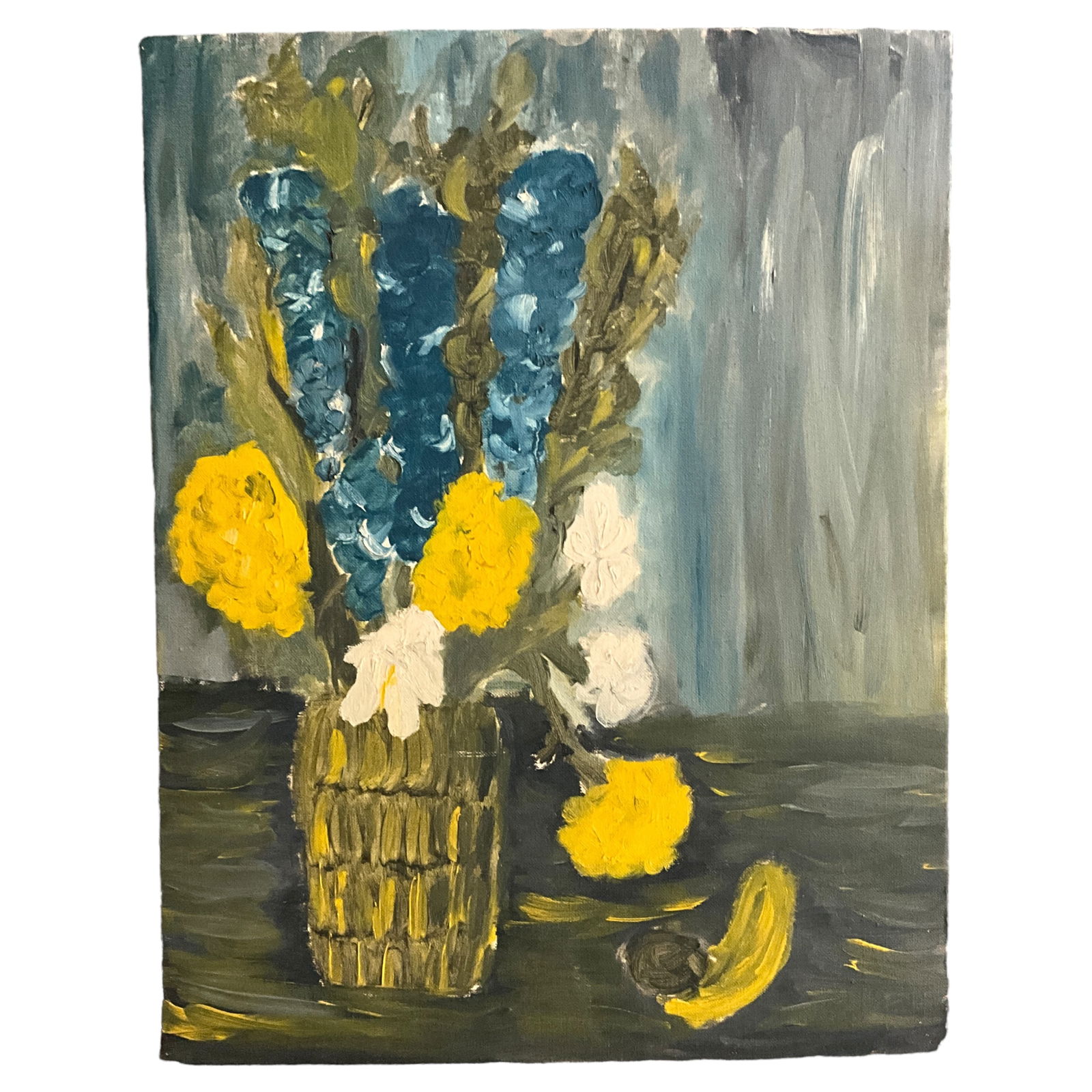 Arthur H. Frederick, Flowers acrylic on panel (1 of 4)