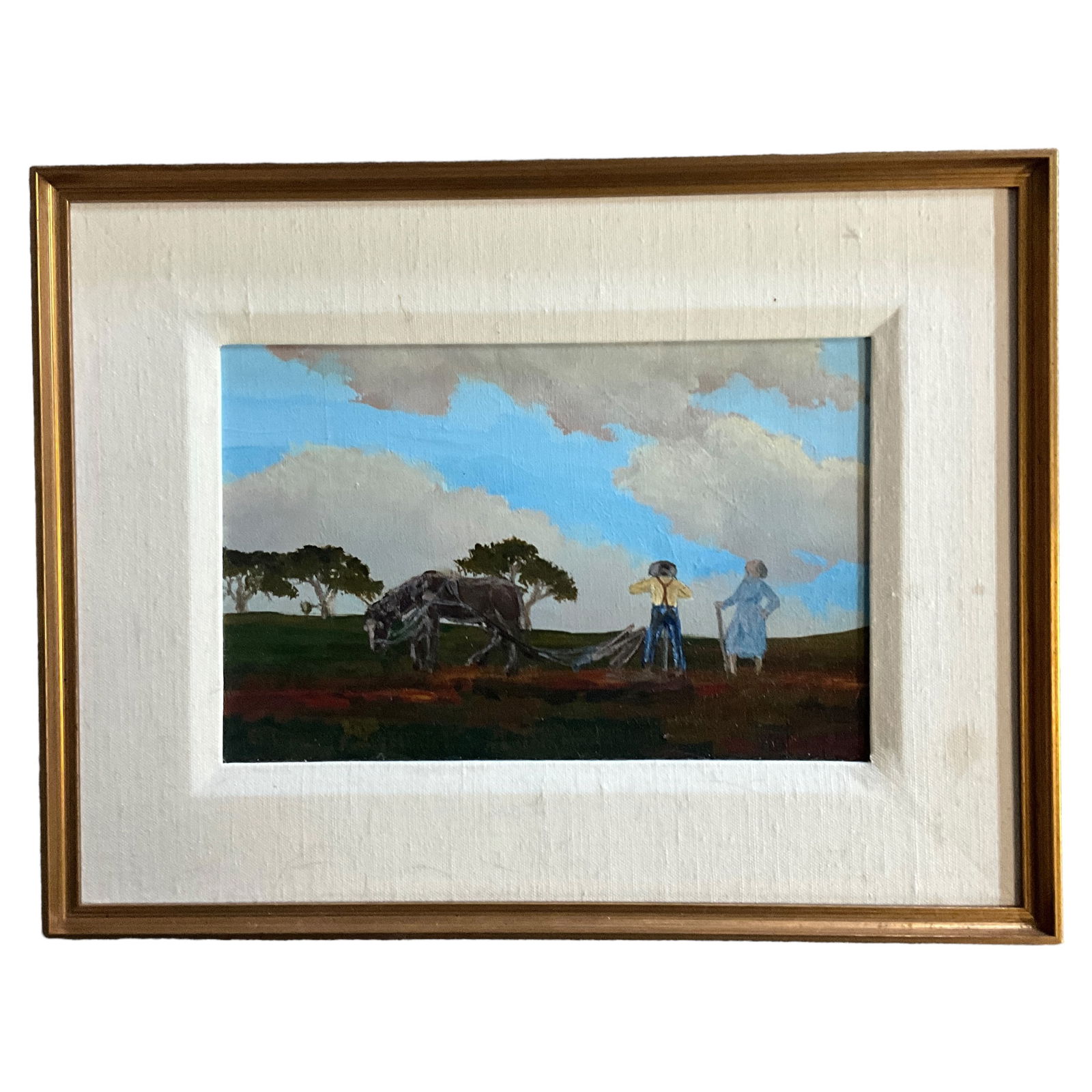 Michael A. Palmer (B. 1942) Prayer for Rain At Dawn, Oil on Canvas (1 of 3)