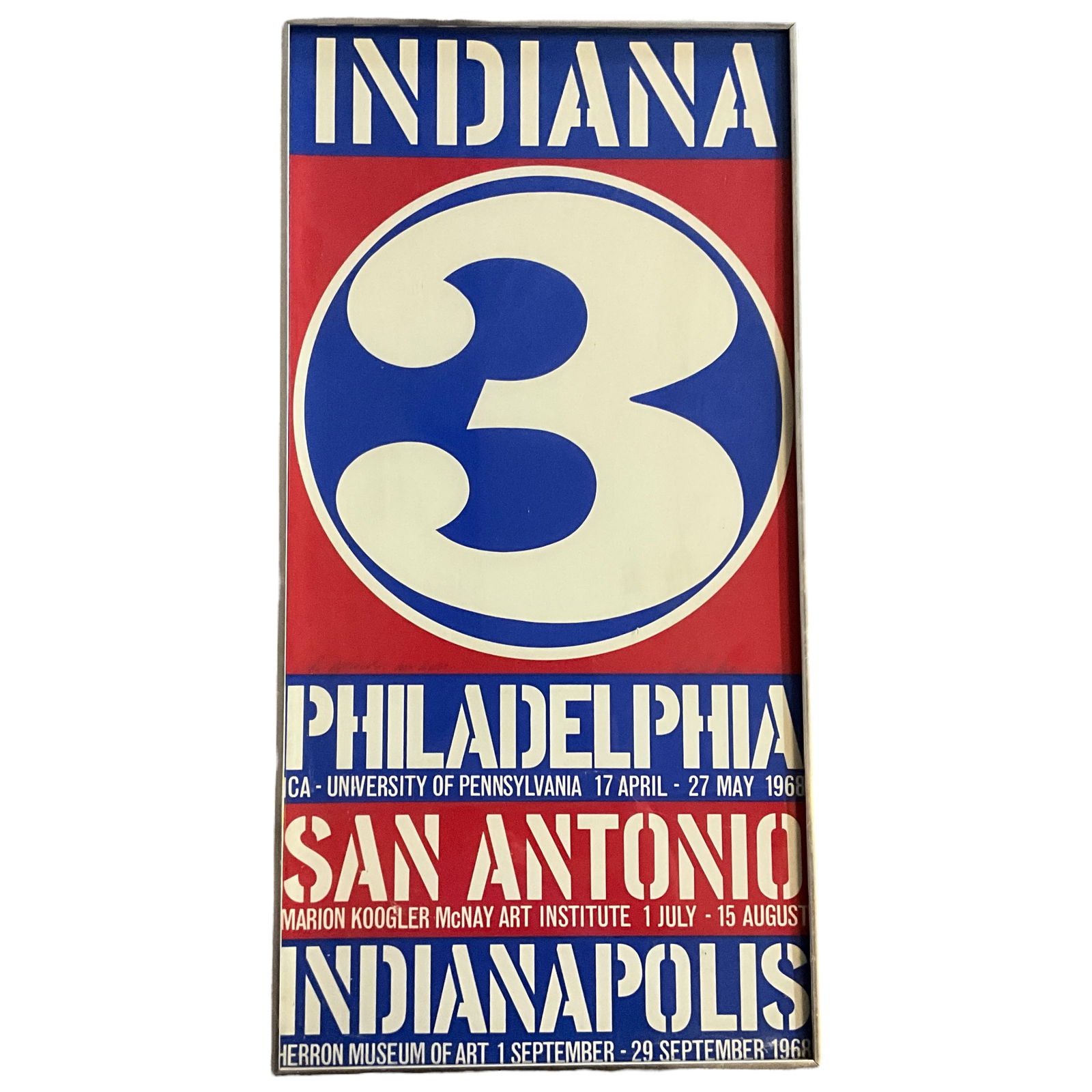Robert (Clark) Indiana (1928-2018) Big 3 poster (1 of 5)