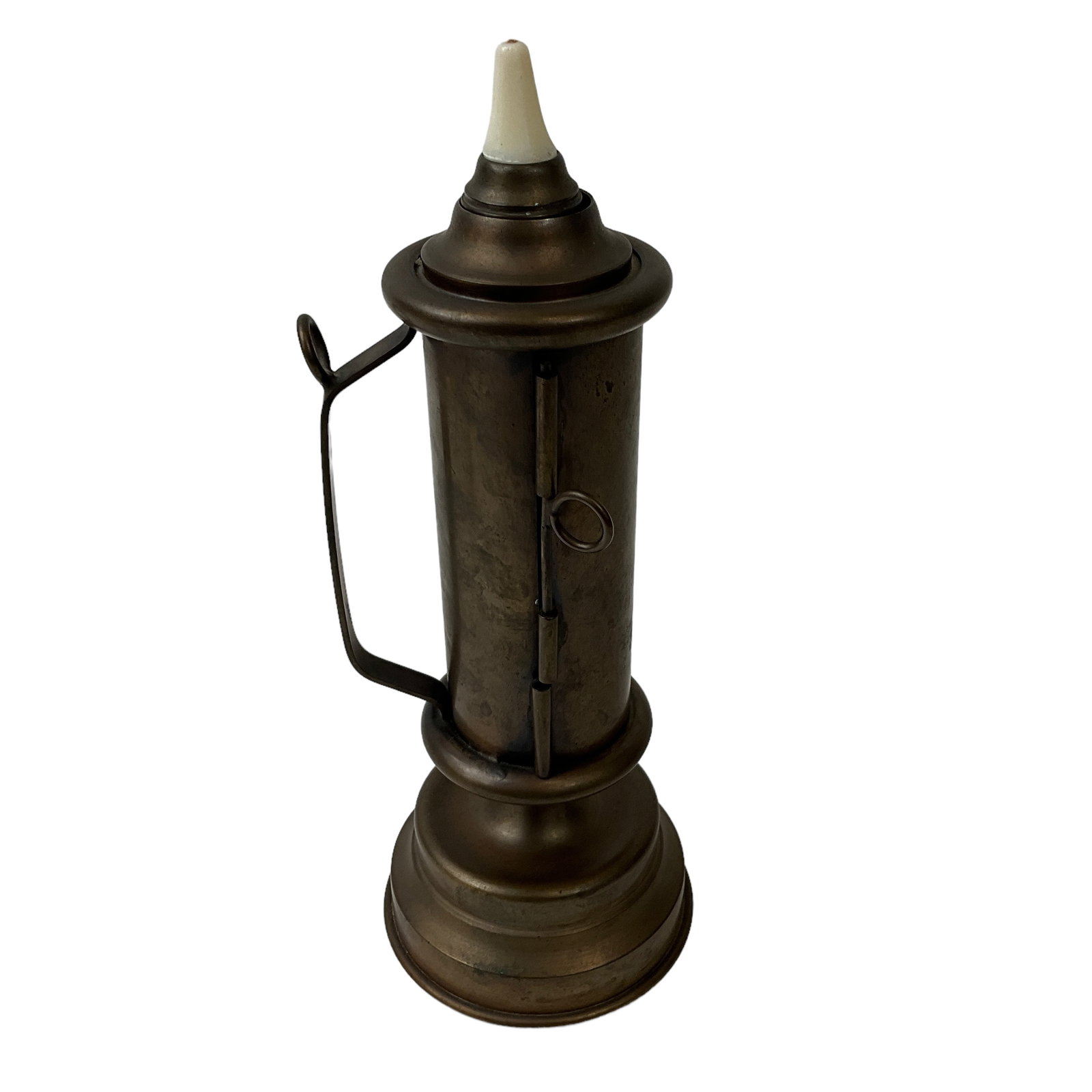 Brass Candle Lantern with Door (1 of 3)