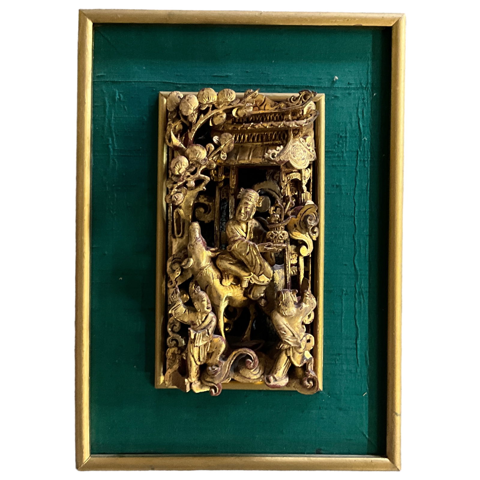 Ornate Chinese Gilded Wood Carving, one of "Eight Fairies" (1 of 4)