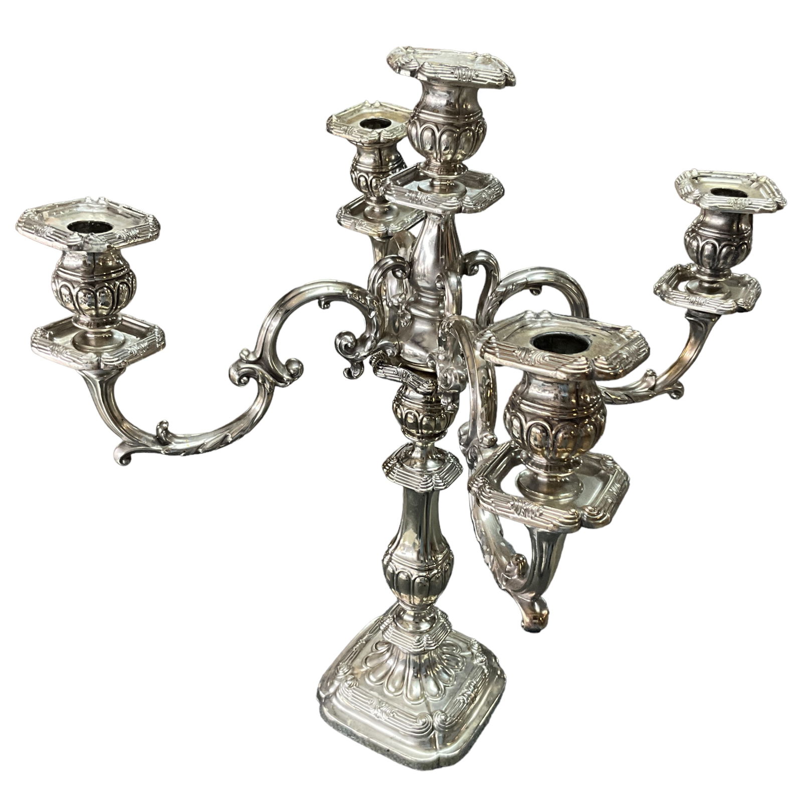 Sterling Candelabra (5 candle), English Hallmarks (1 of 6)