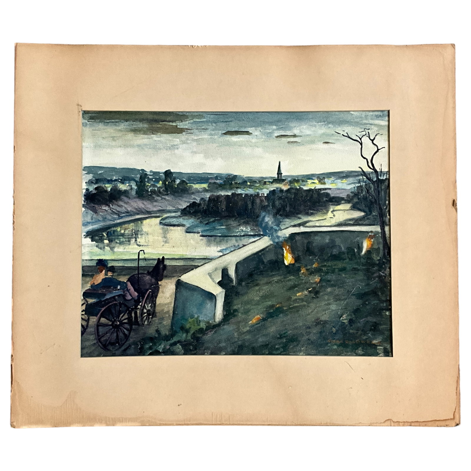 Orval Caldwell (1895-1972), Watercolor (1 of 3)