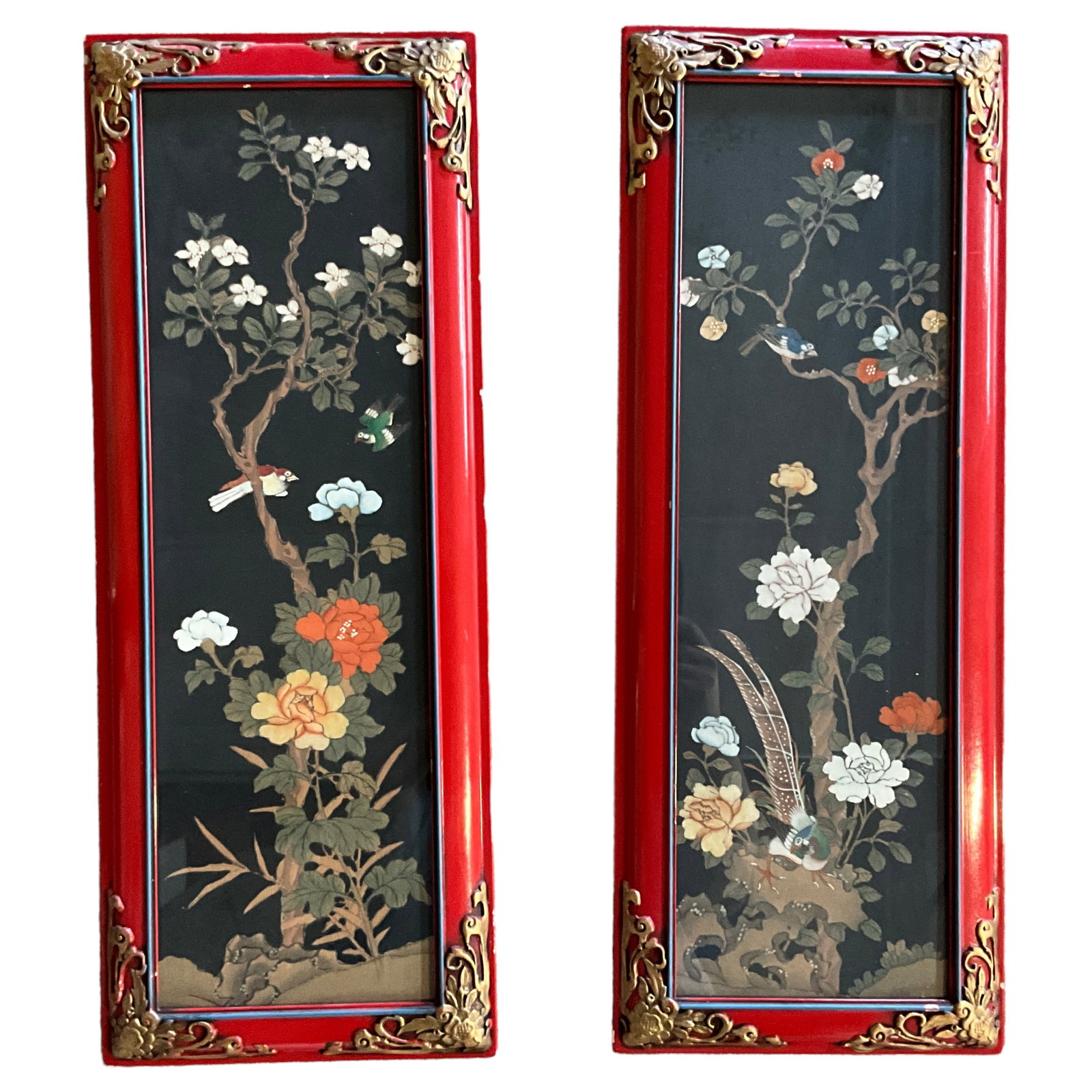 Oriental Paintings, Pair of 2 (1 of 9)