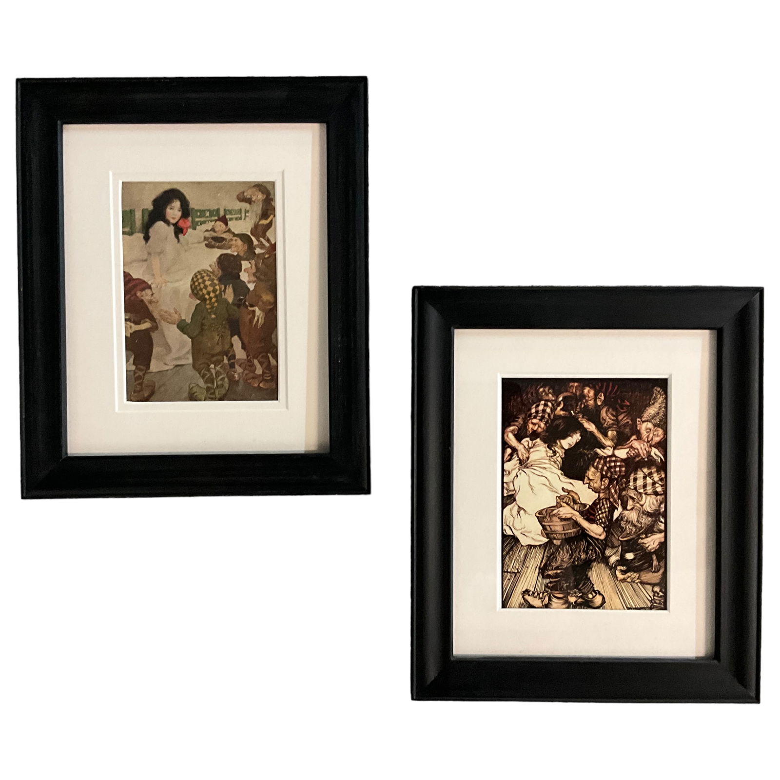 Arthur Rackham (1867-1939), "Snow White & the Seven Dwarves" Illustrations, Lot of 2 (1 of 4)