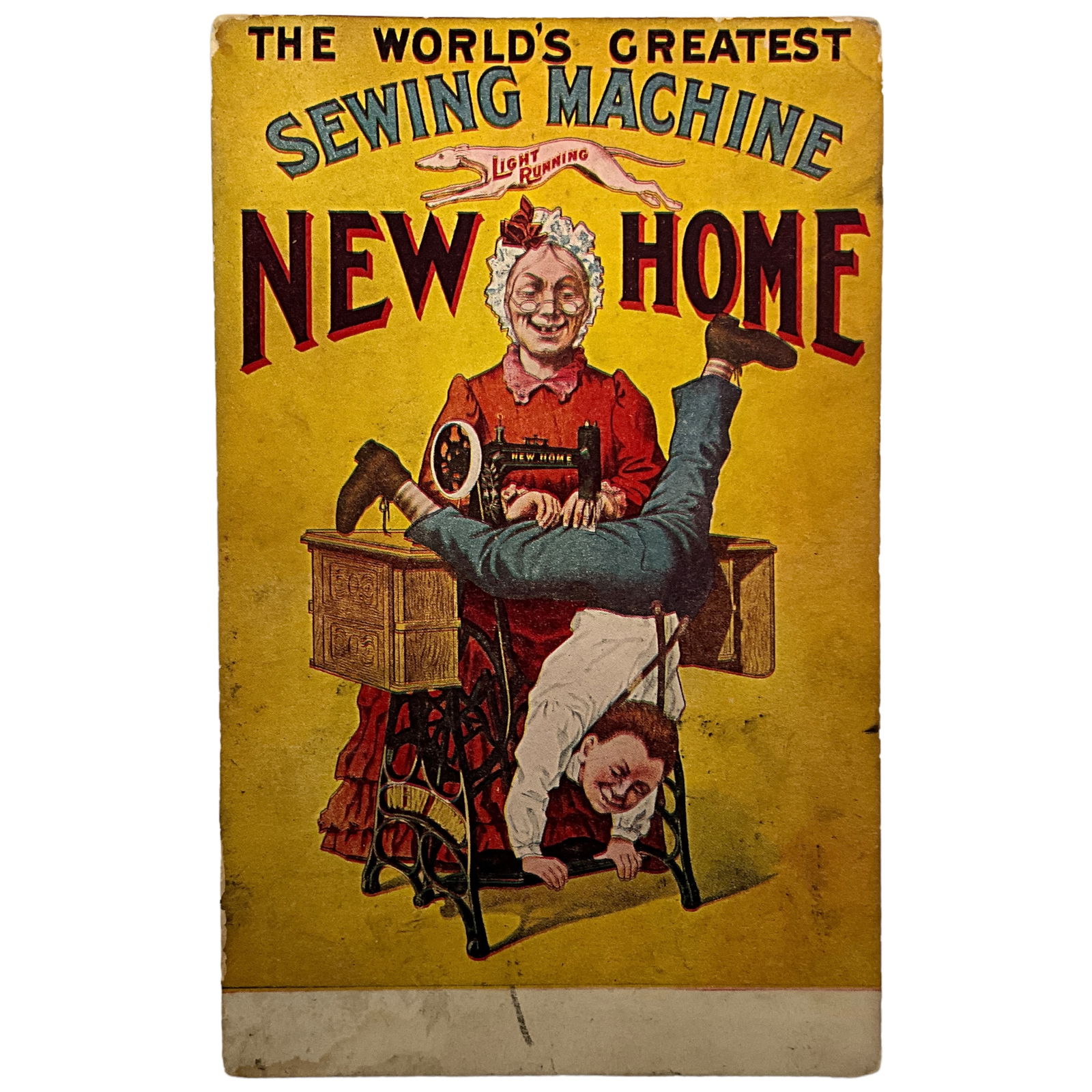 Antique Postcard, Advertising for New Home Sewing Machienes (1 of 2)