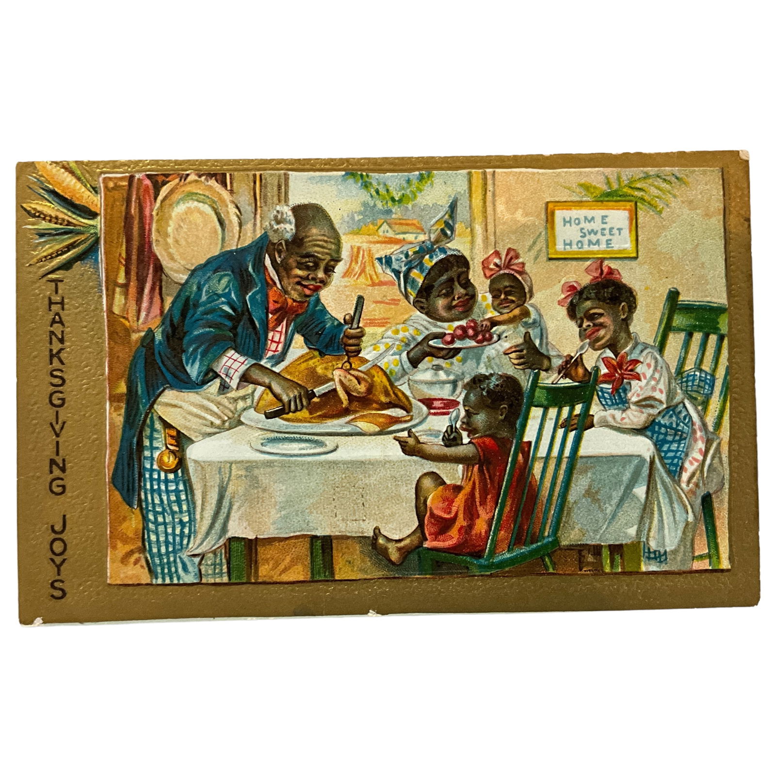 Postcard, Thanksgiving Joys, Black Americana (1 of 2)