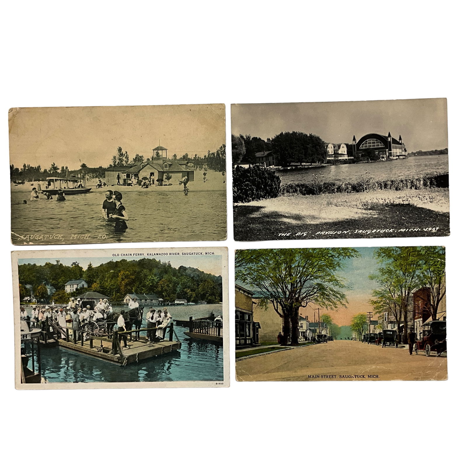 Vintage Postcards, Saugatuck, Michigan, Lot of 4 (1 of 2)