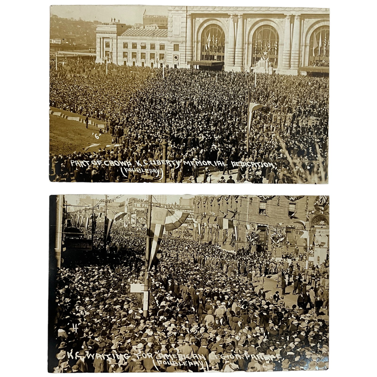 Real Photo Postcards, Kansas City Liberty Memorial Dedication, Lot of 2 (1 of 5)