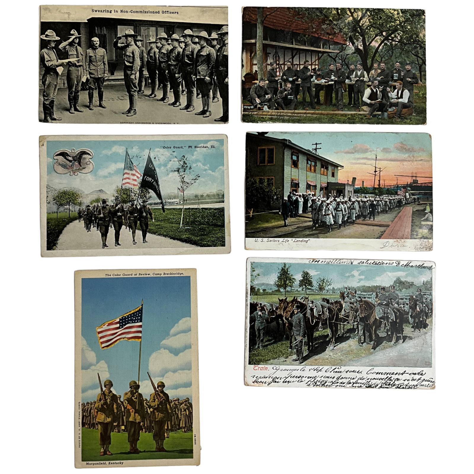 Postcards, Military Related, Lot of 6 (1 of 13)