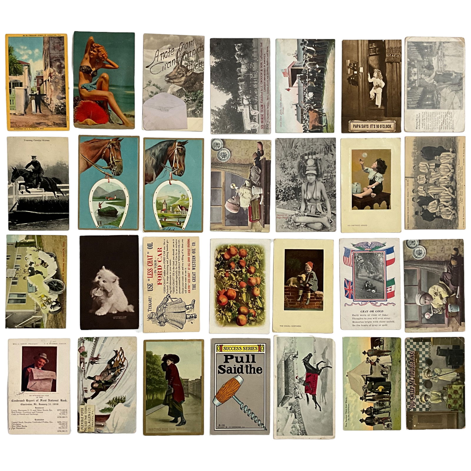 Antique Postcards, Various Scenes and Locations, Lot of 28 (1 of 3)