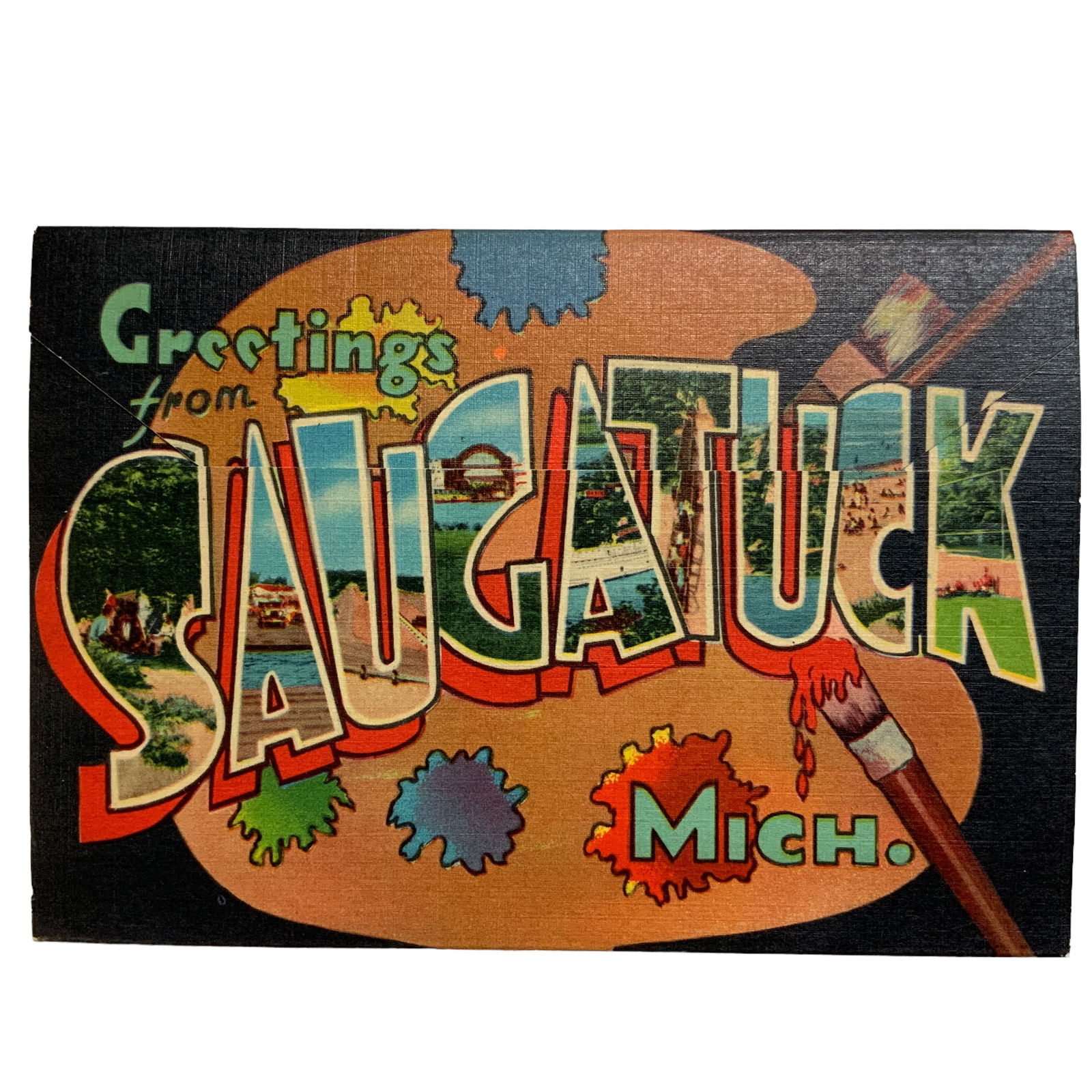 Souvenir Postcard (booklet), Saugatuck, MI; complete. (1 of 6)