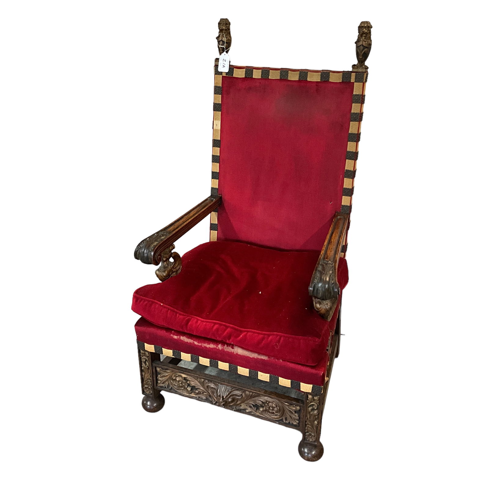 Italian Renaissance Style Armchair (1 of 6)