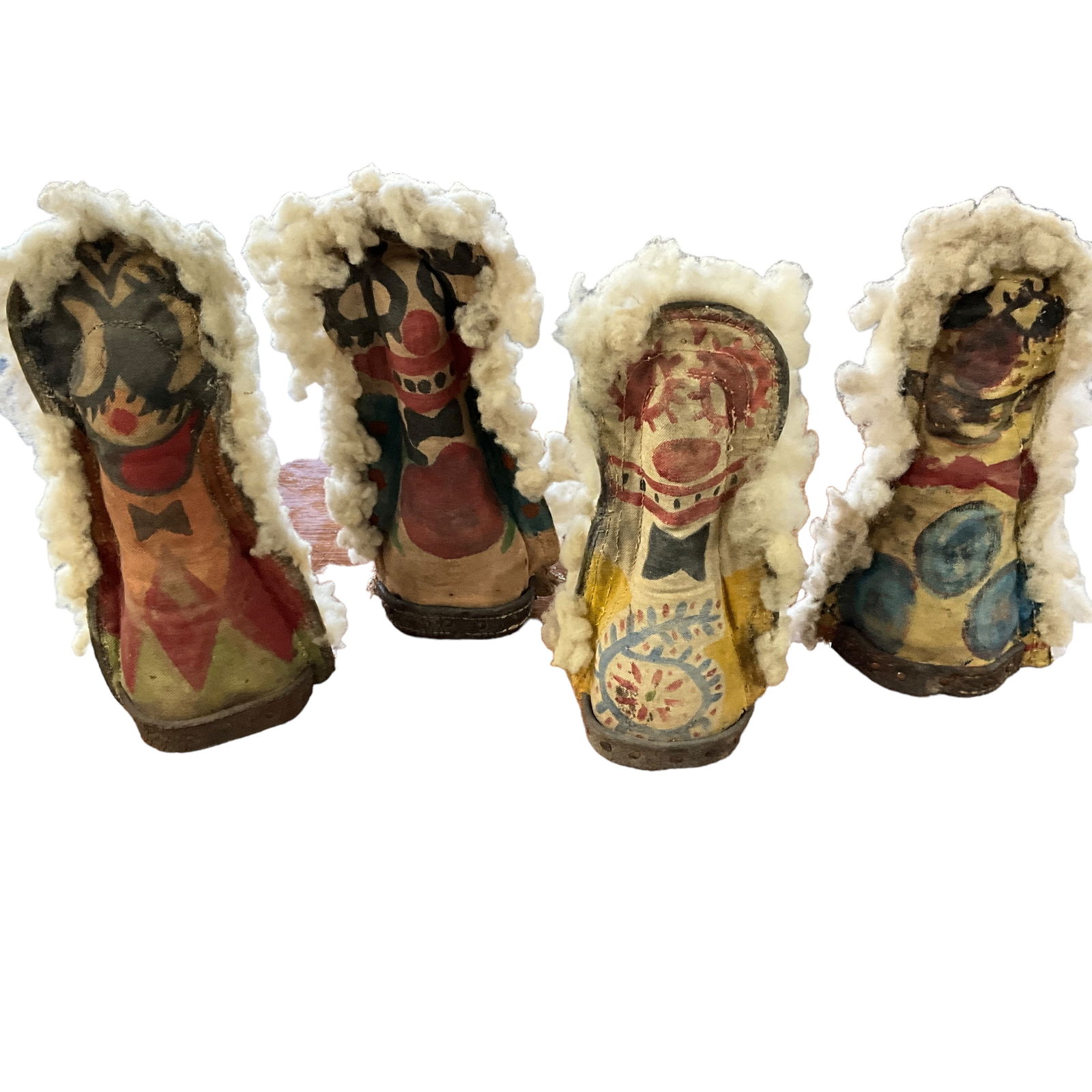 Set of four Painted Clown Carnival Knockdown Targets (1 of 6)