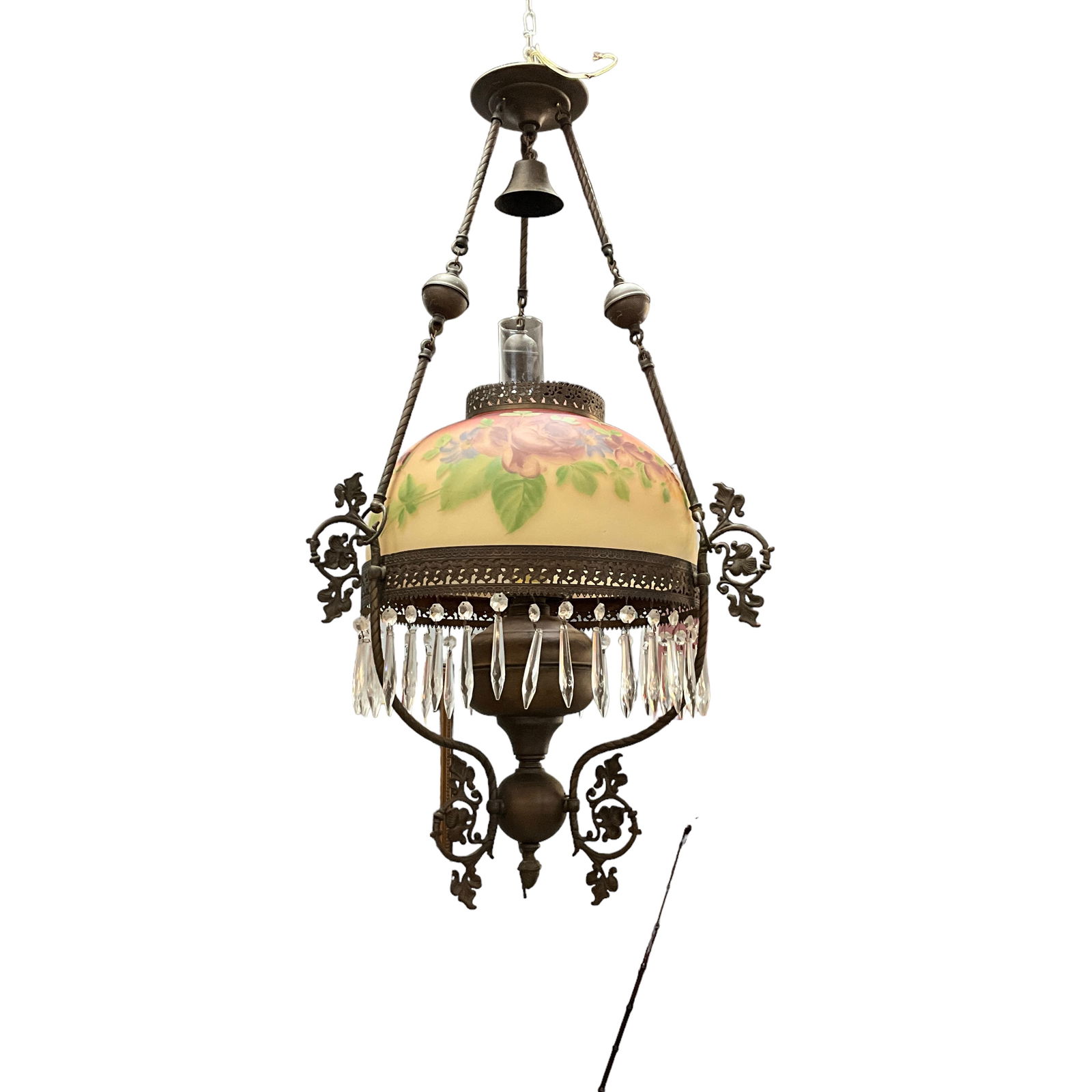 Victorian Hanging Kerosene Lamp (1 of 3)