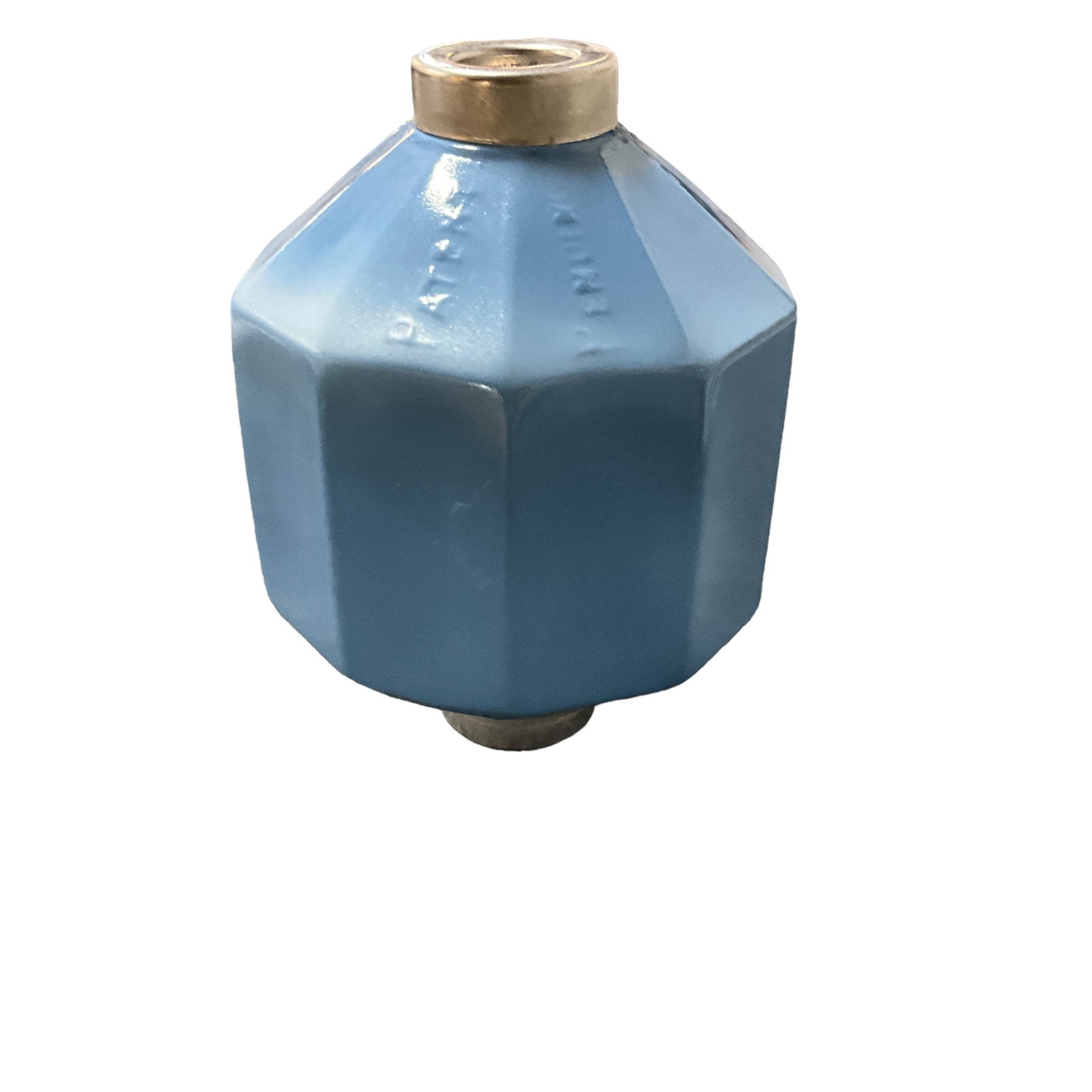 Blue Paneled Glass Lightning Rod Ball (1 of 2)