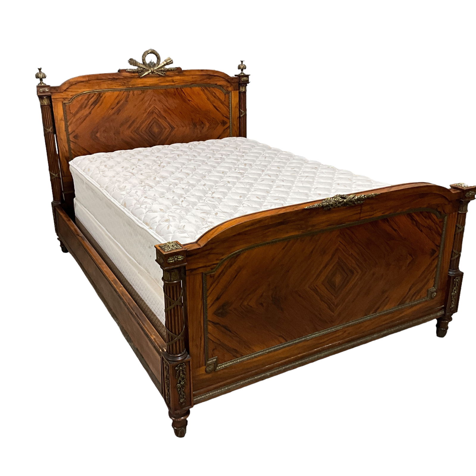 French Style Empire Revival Rosewood Bed (1 of 4)