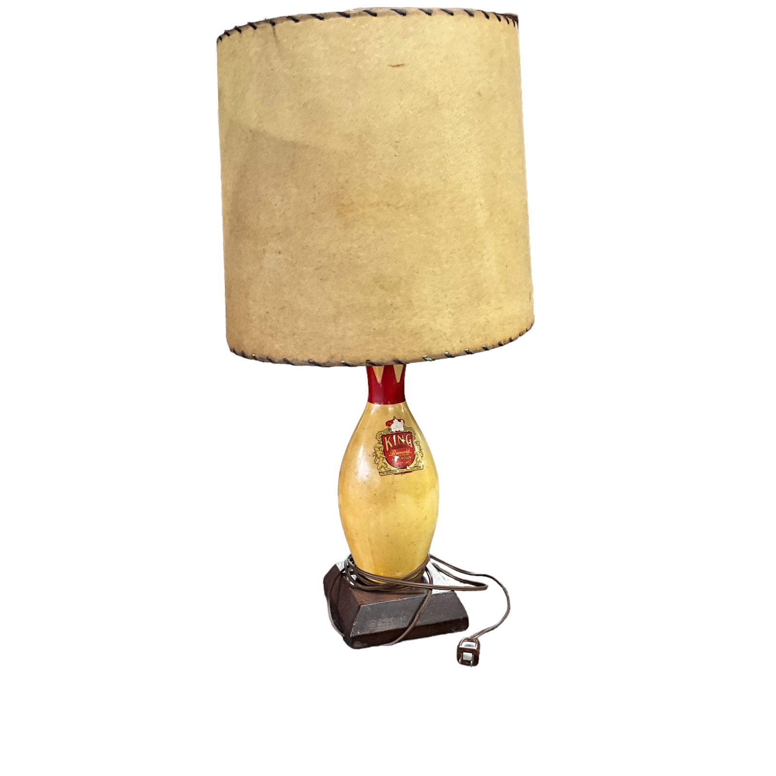 Vintage Brunswick Bowling Pin Lamp (1 of 3)