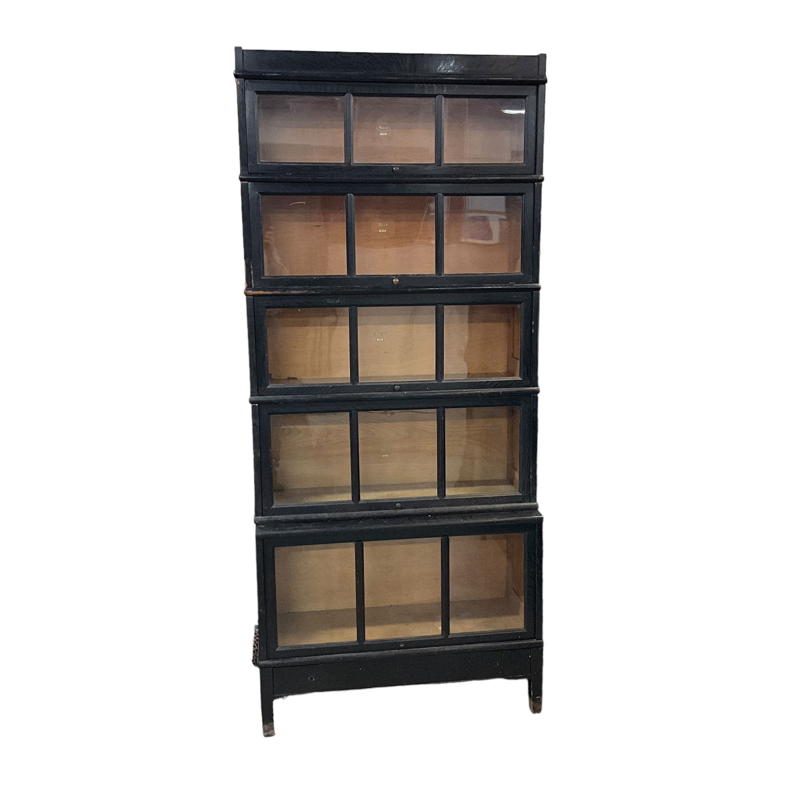 Seven Section Oak Macey Barrister Bookcase (1 of 4)