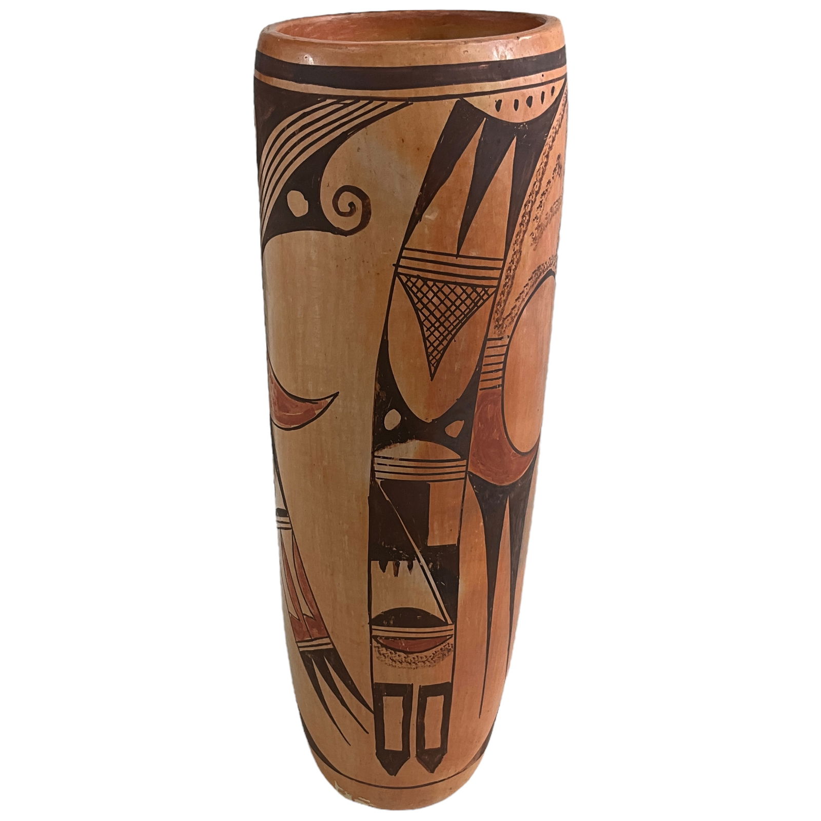 Hopi Polychrome Pottery Vase, Signed Mashongisic (1 of 7)