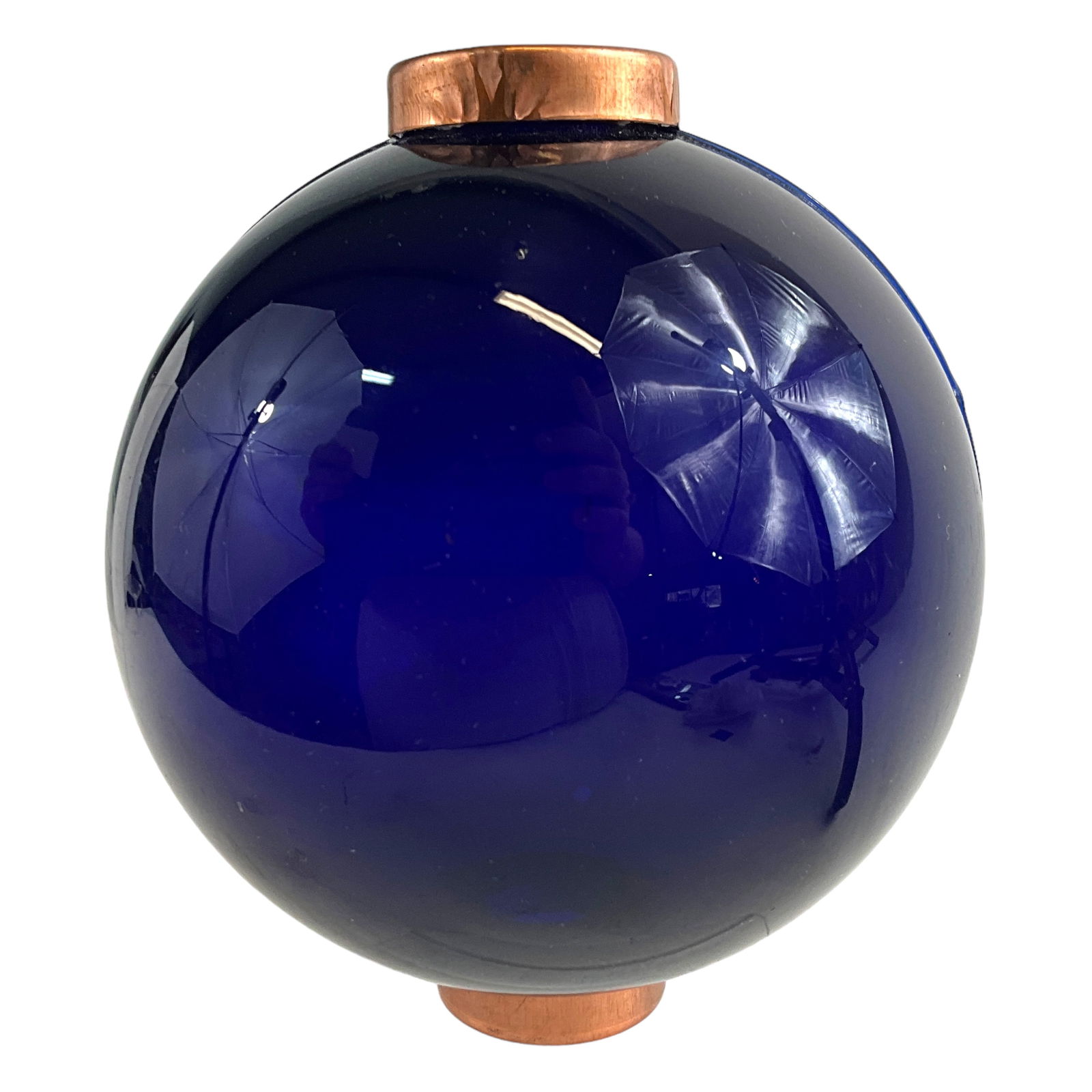 Lightning Ball, Cobalt Blue Glass (1 of 2)