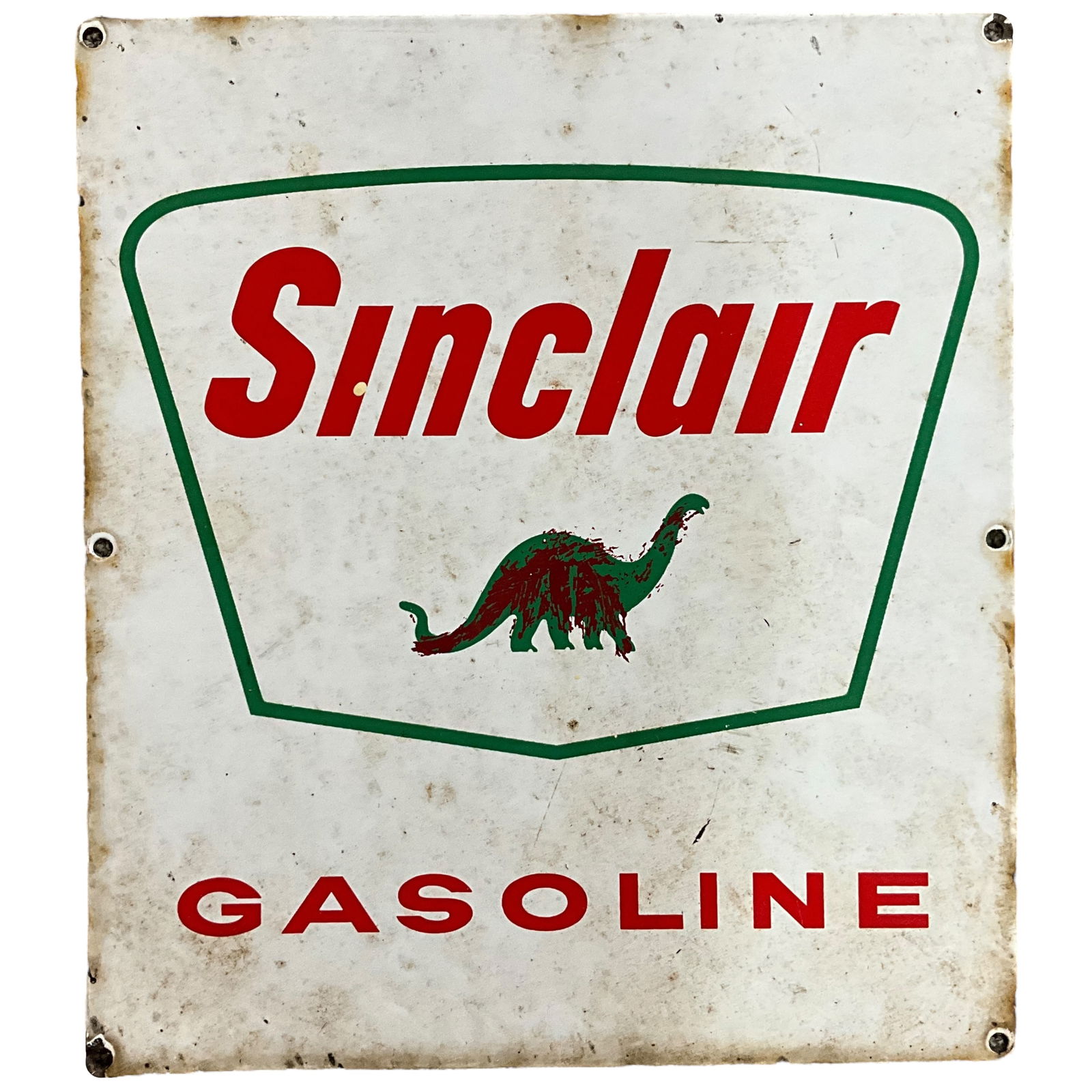 Sinclair Gasoline Porcelain Gas Pump Plate Sign (1 of 2)
